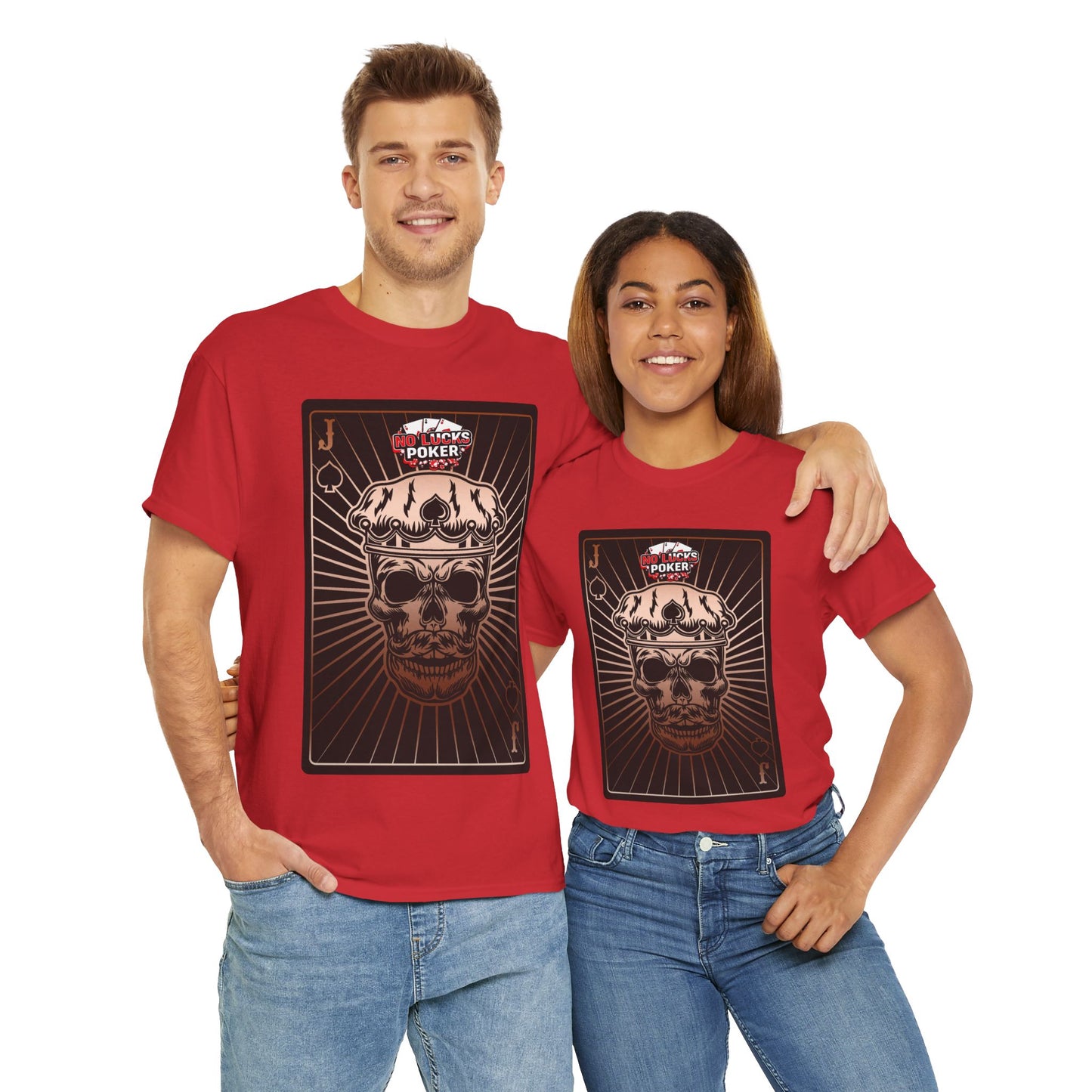 No Lucks Given – Jack Skull Crown of Spades Poker Tee (Copper Edition)