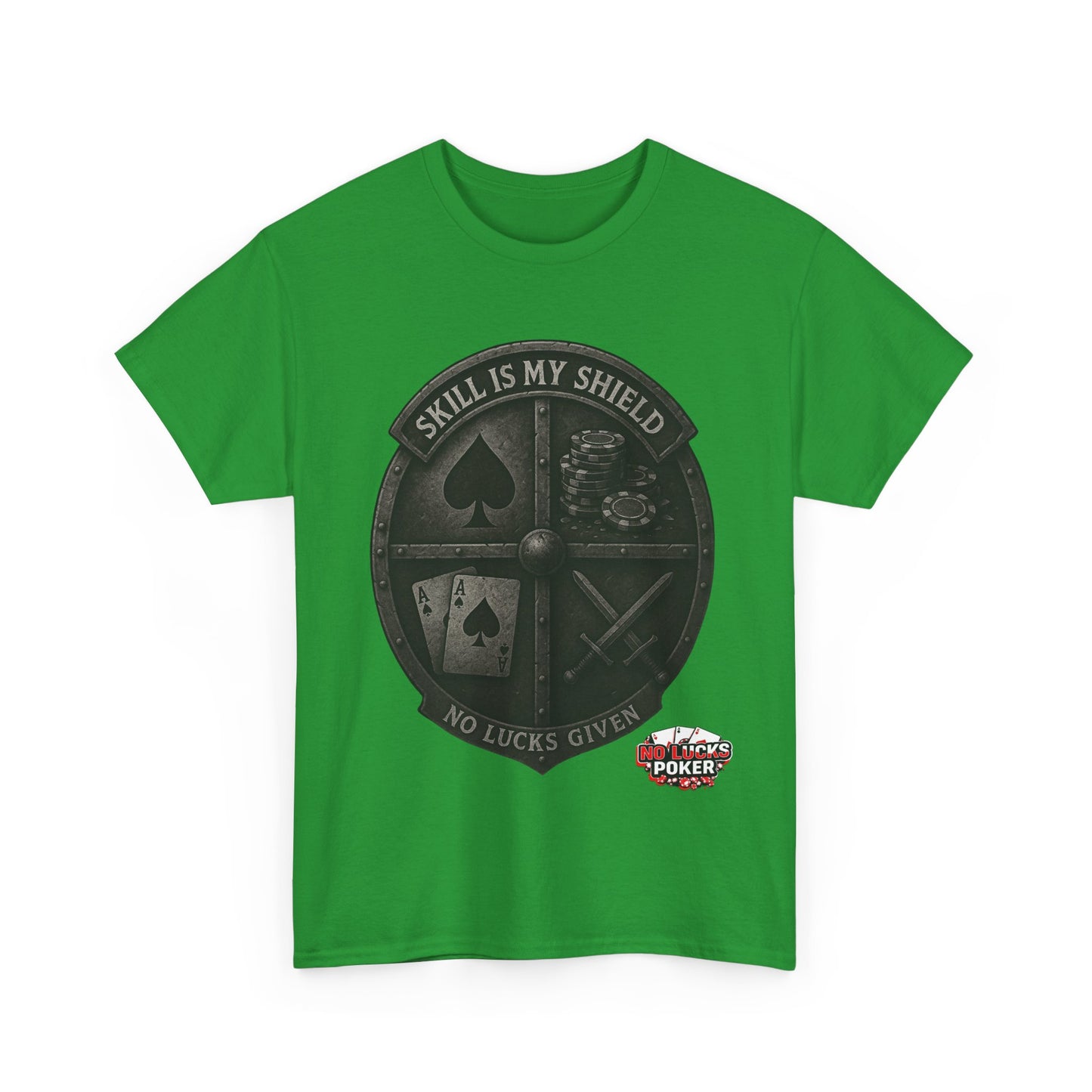 Stack or Shatter Poker T-Shirt | No Lucks Given – Skill Over Luck