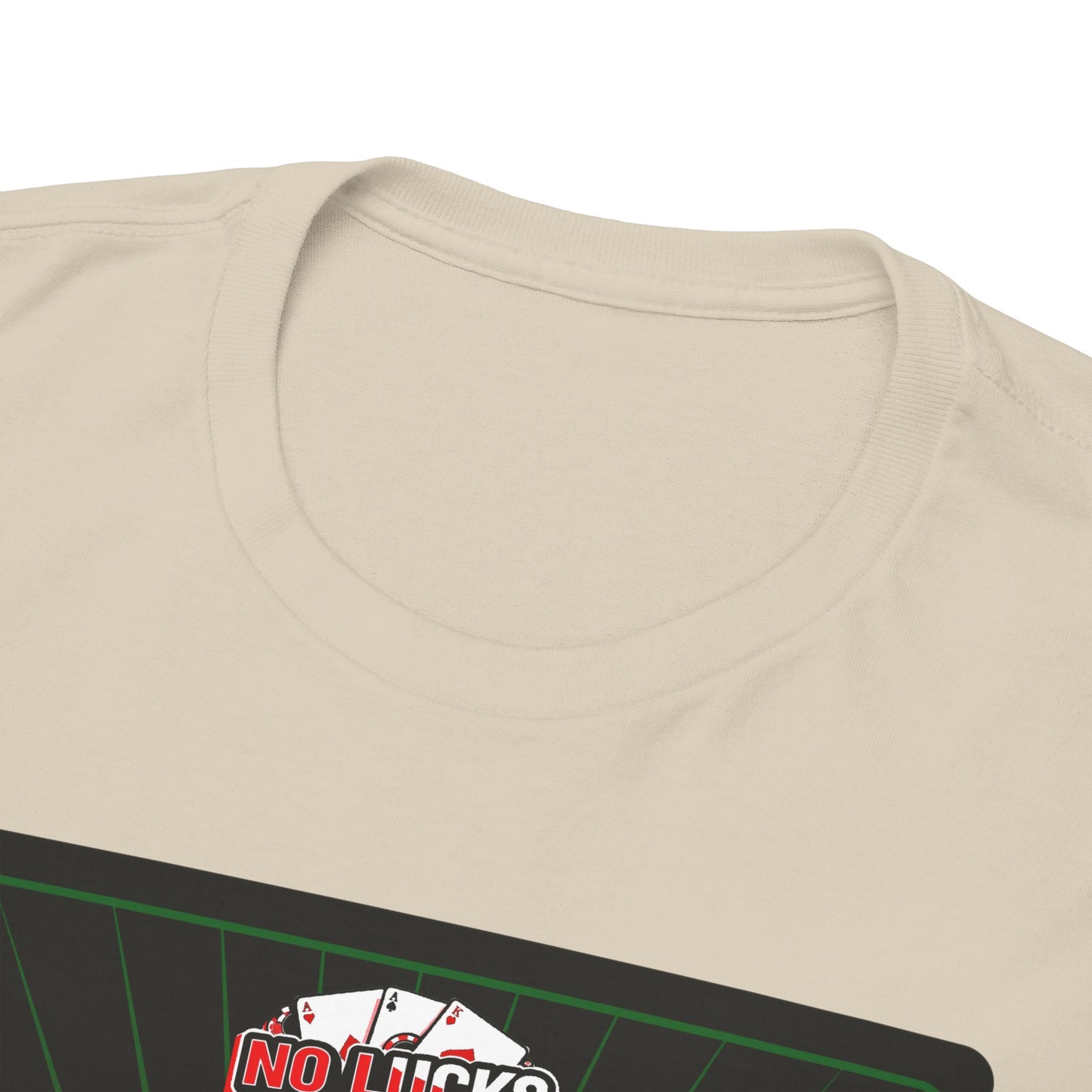 No Lucks Given – Jack Skull Crown Poker Tee (Green & Red Edition)