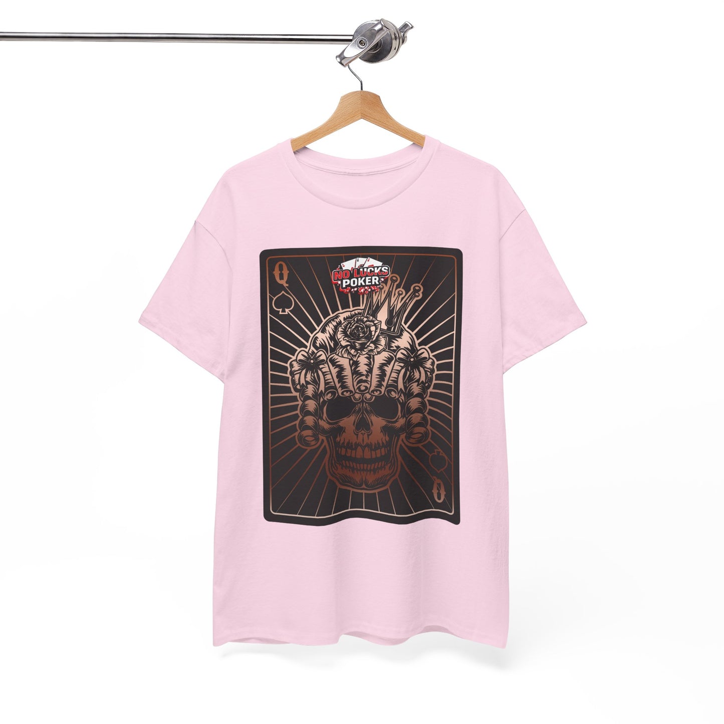 No Lucks Given – Angry Queen of Spades Poker Tee (Copper Edition)