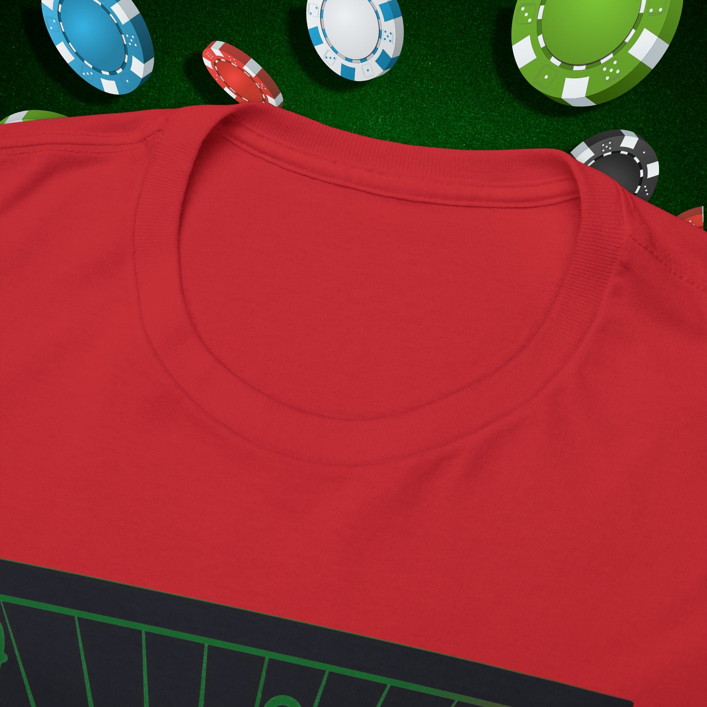 No Lucks Given Angry Queen of Clubs Green Red Poker T-Shirt Must have Good Luck All-in