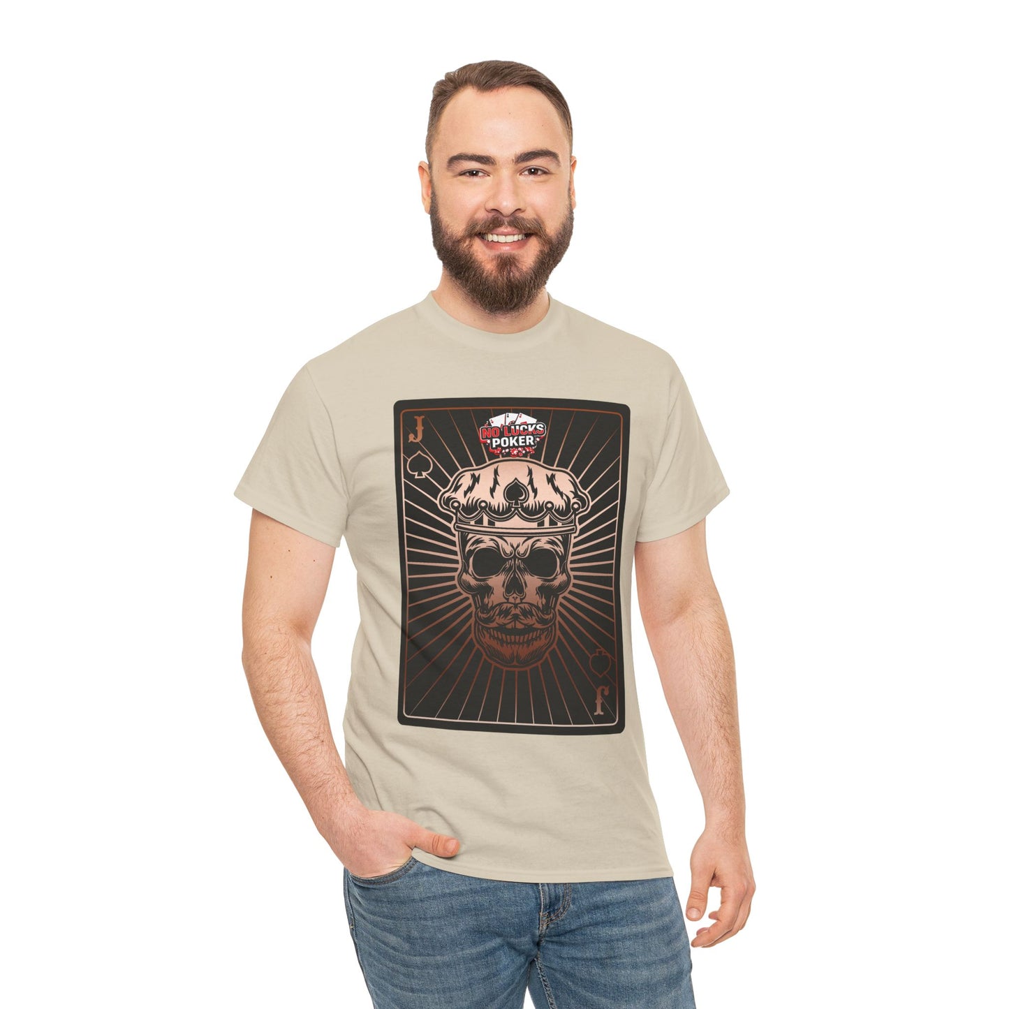 No Lucks Given – Jack Skull Crown of Spades Poker Tee (Copper Edition)