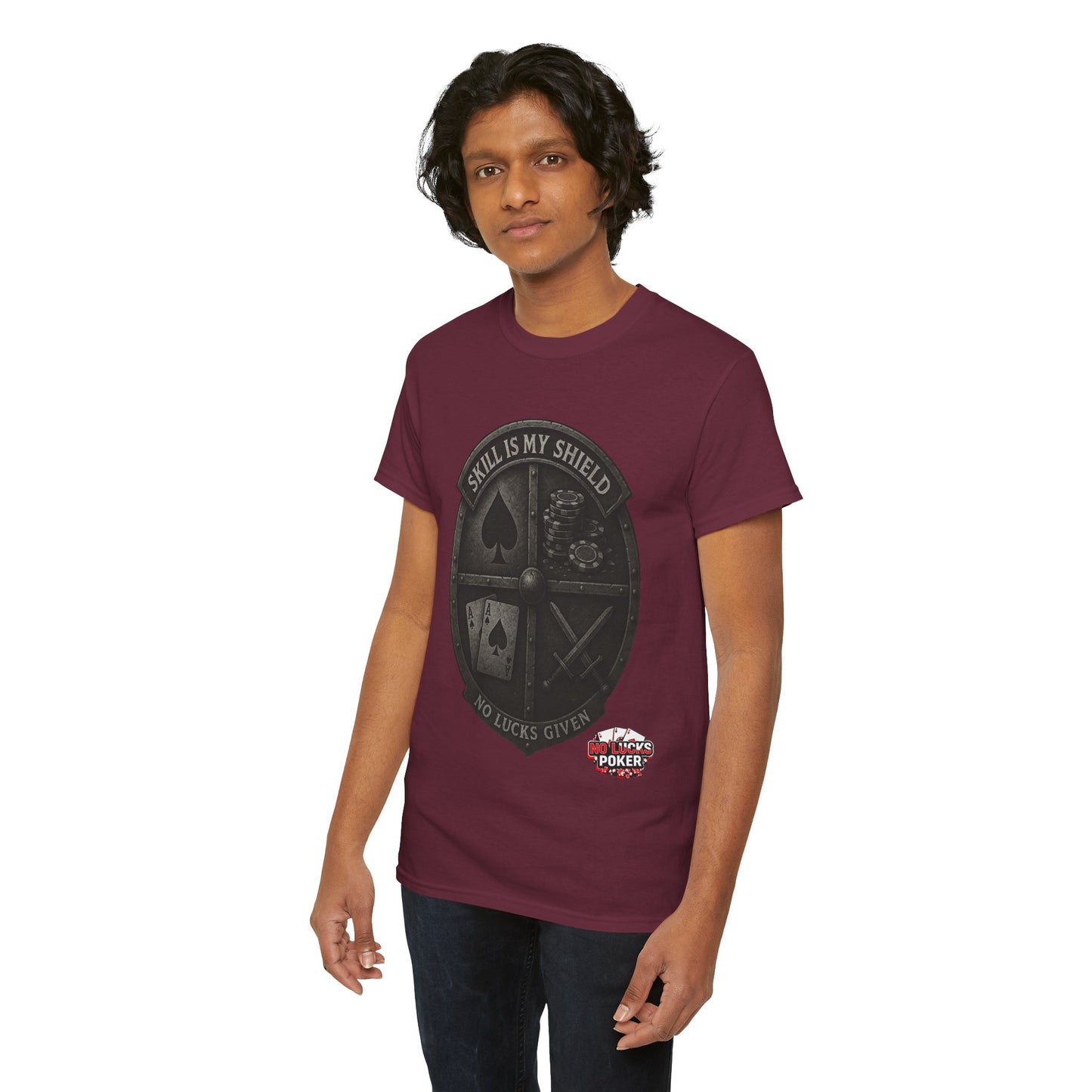 Stack or Shatter Poker T-Shirt | No Lucks Given – Skill Over Luck