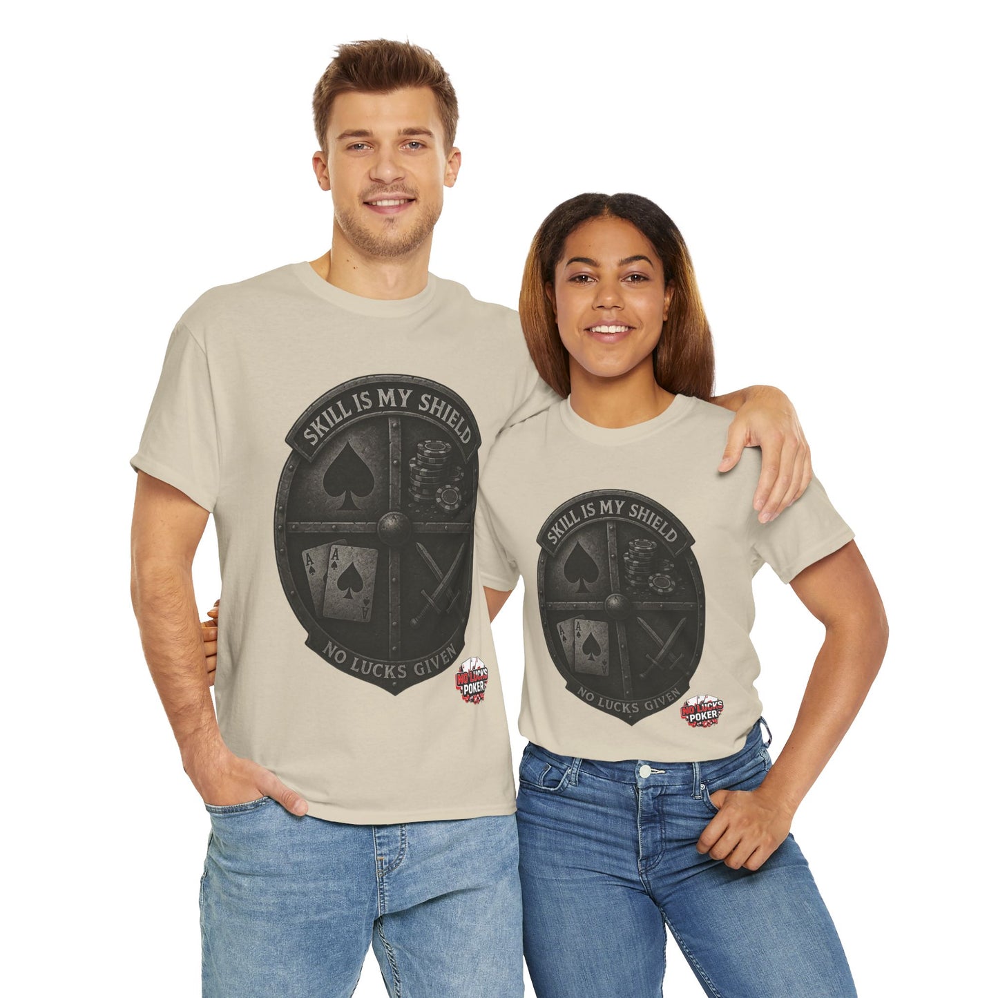 Stack or Shatter Poker T-Shirt | No Lucks Given – Skill Over Luck