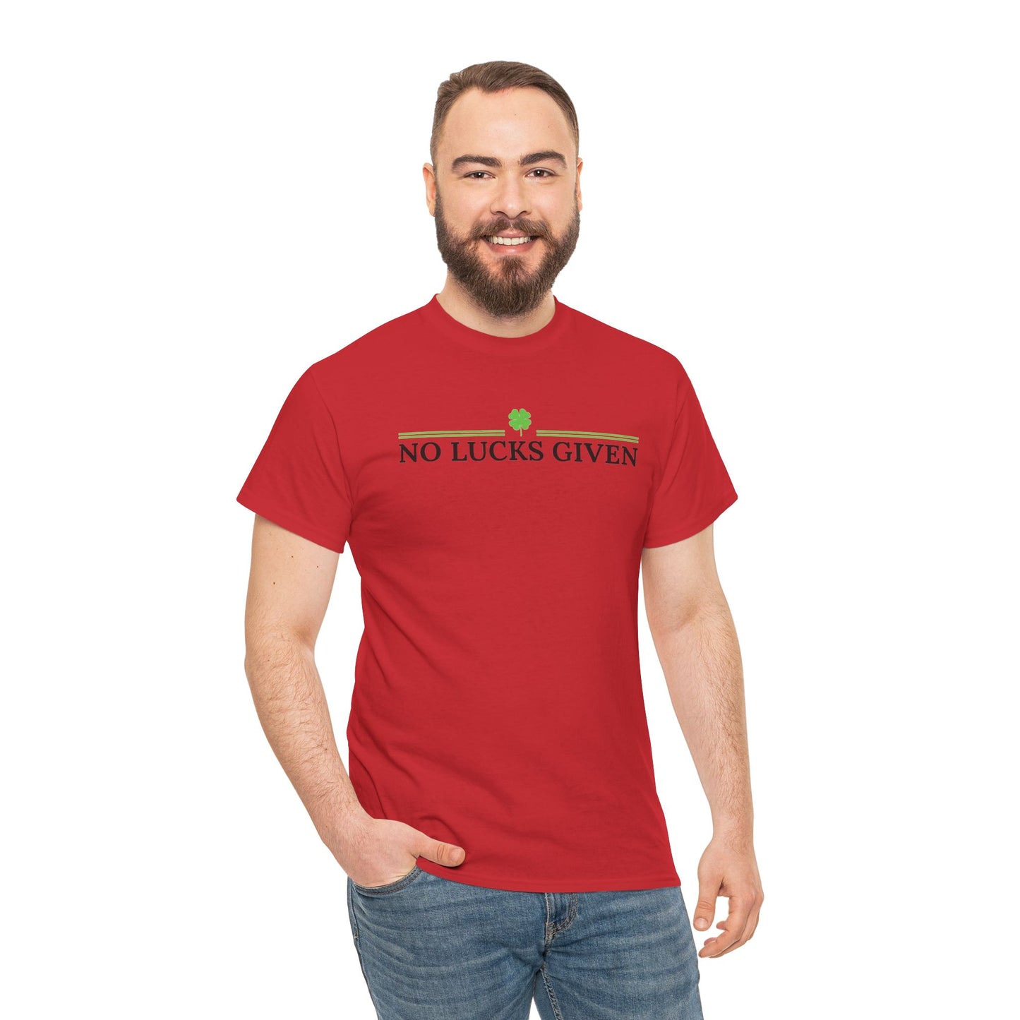 No Lucks Given – Classic Logo Poker Tee (Good Luck, All In)
