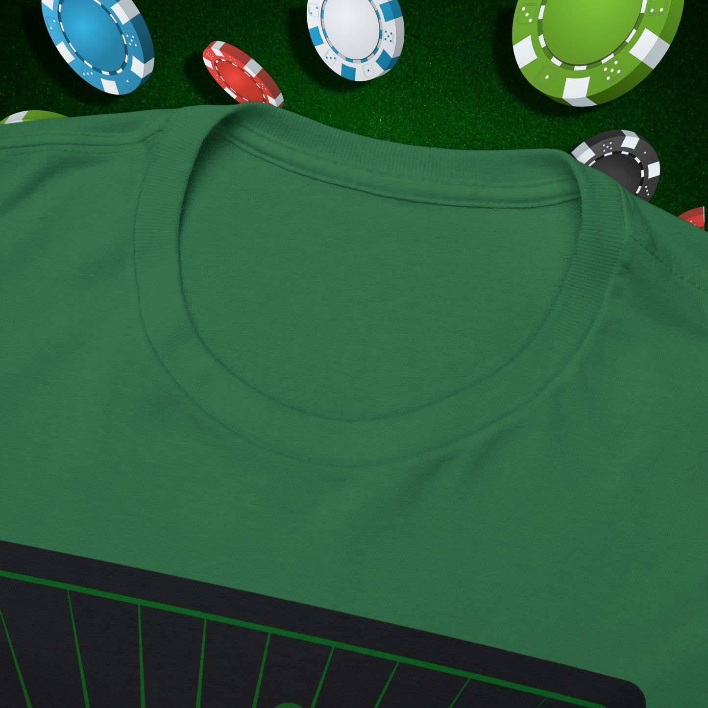 No Lucks Given Angry Queen of Spades Green Red Poker T-Shirt Must have Good Luck All-in