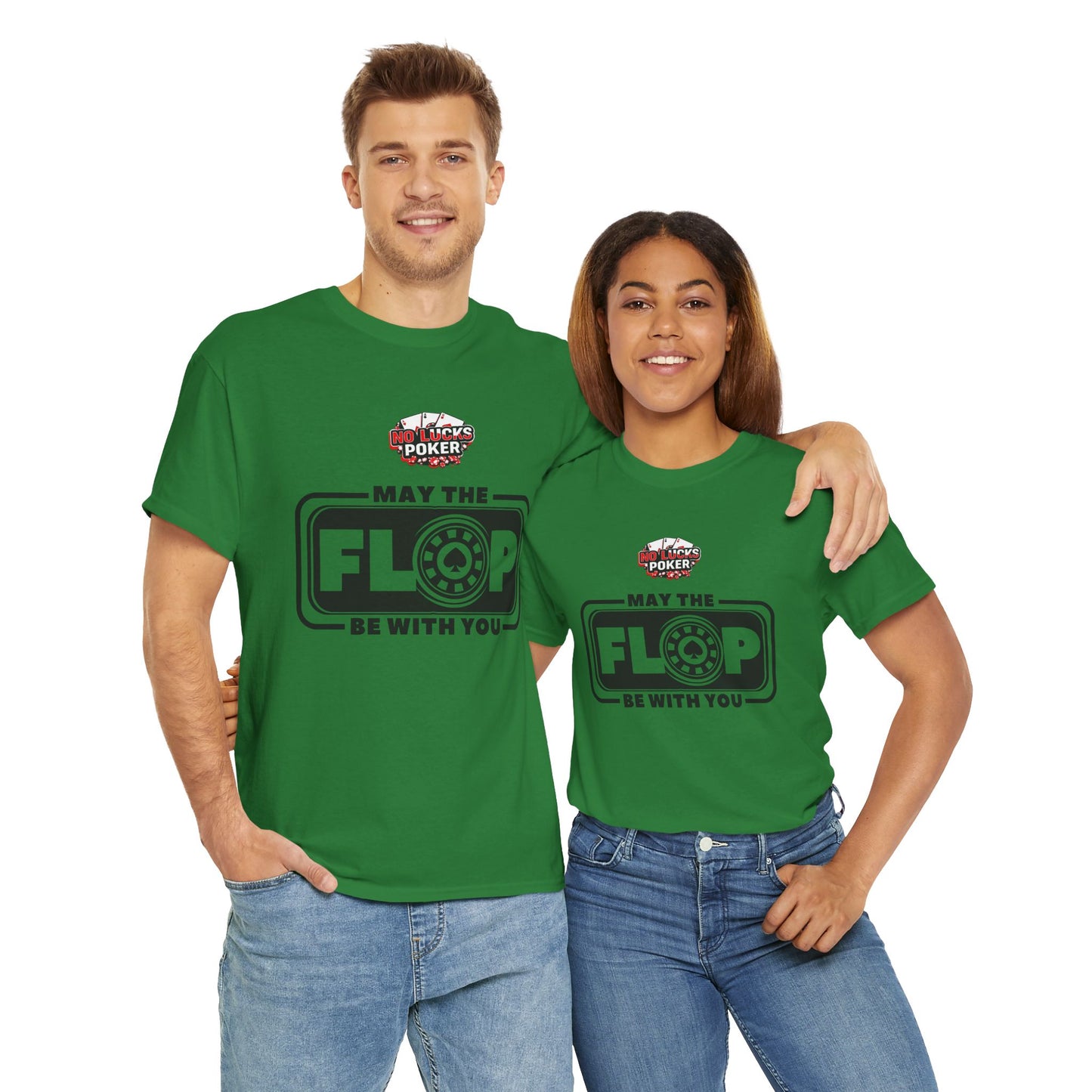 Zero Lucks – “May the Flop Be With You” Poker Logo Tee