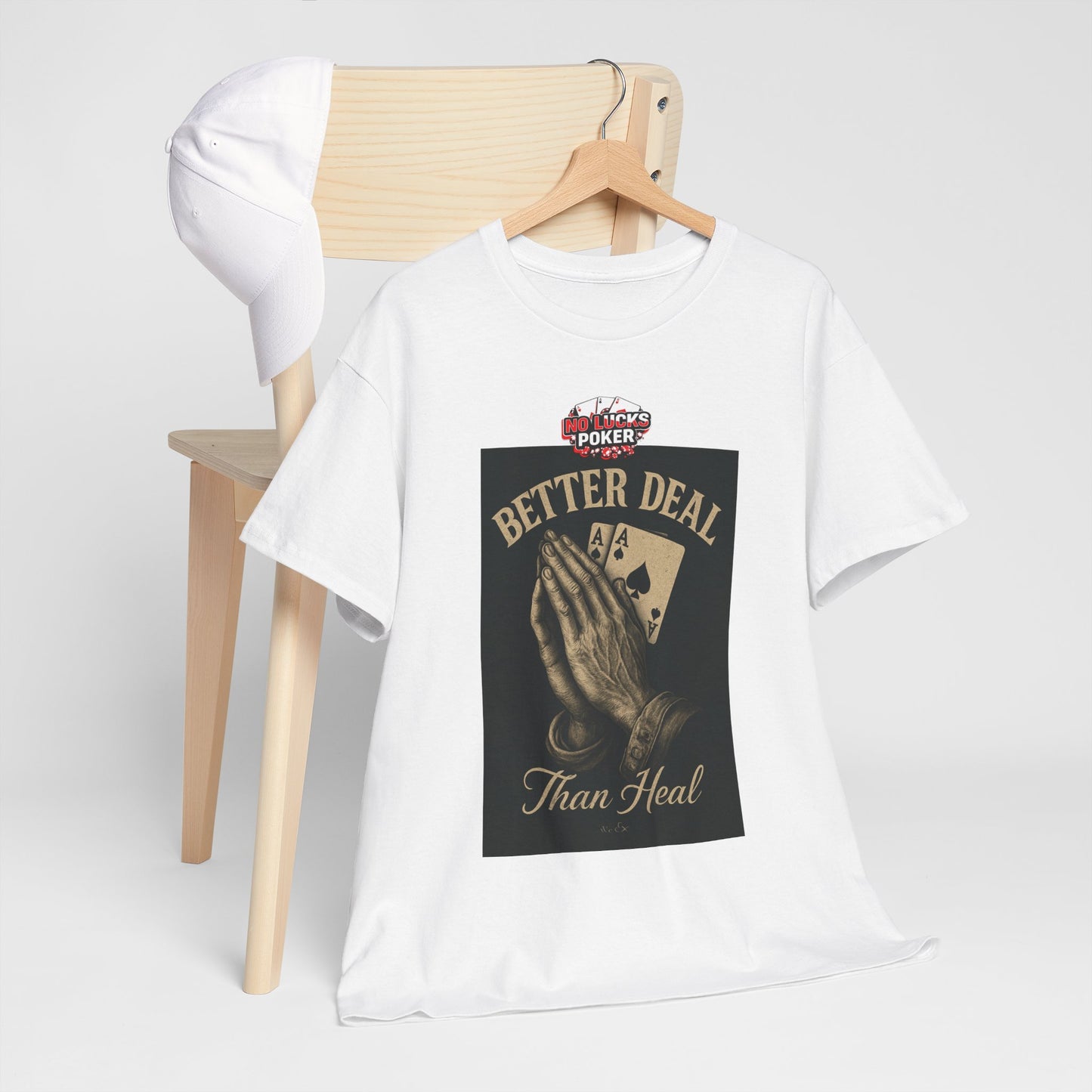 No Prayers Just Play Poker T-Shirt | Zero Lucks – Skill Over Superstition