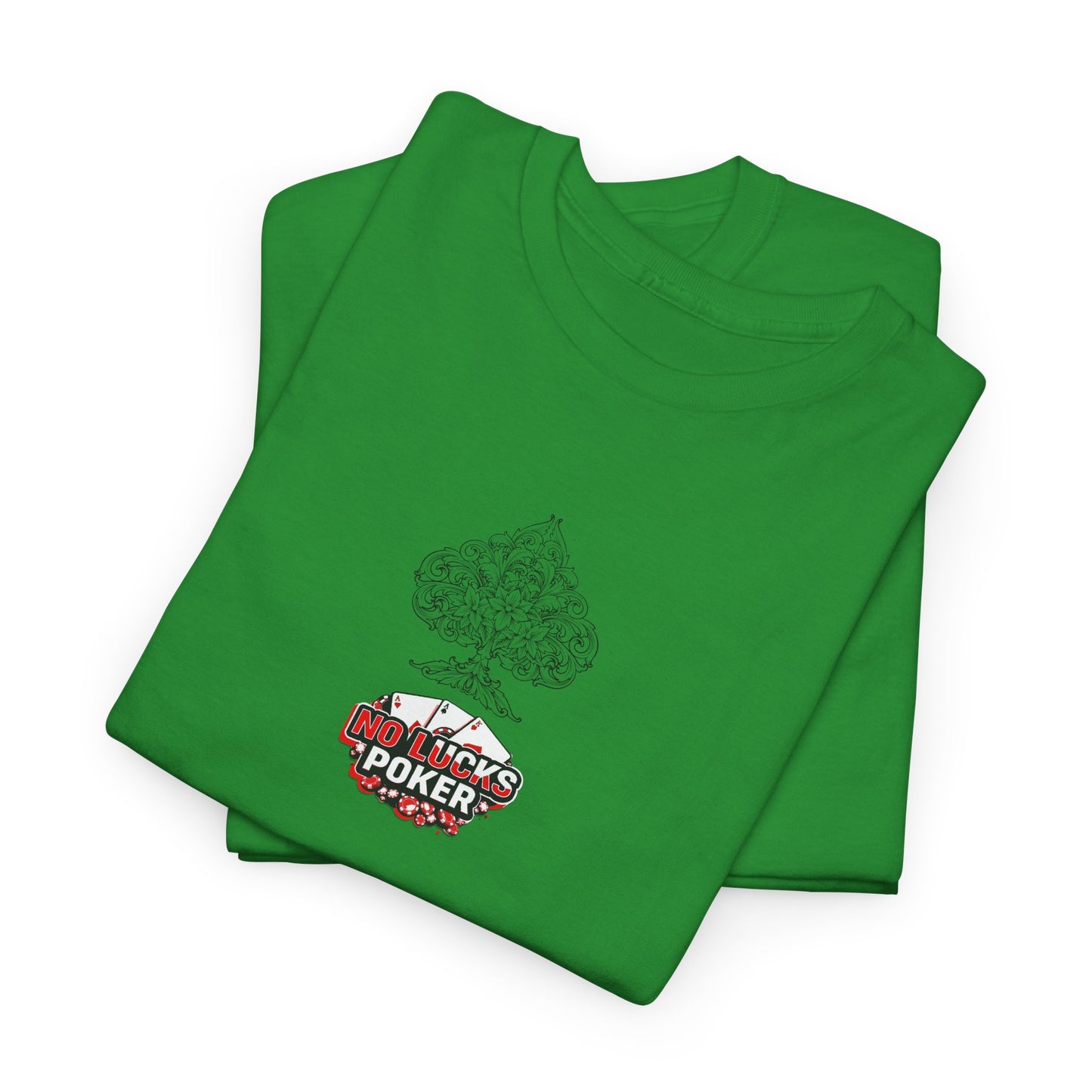 No Lucks Given Logo Poker T-Shirt | Built for Players, Not Luck