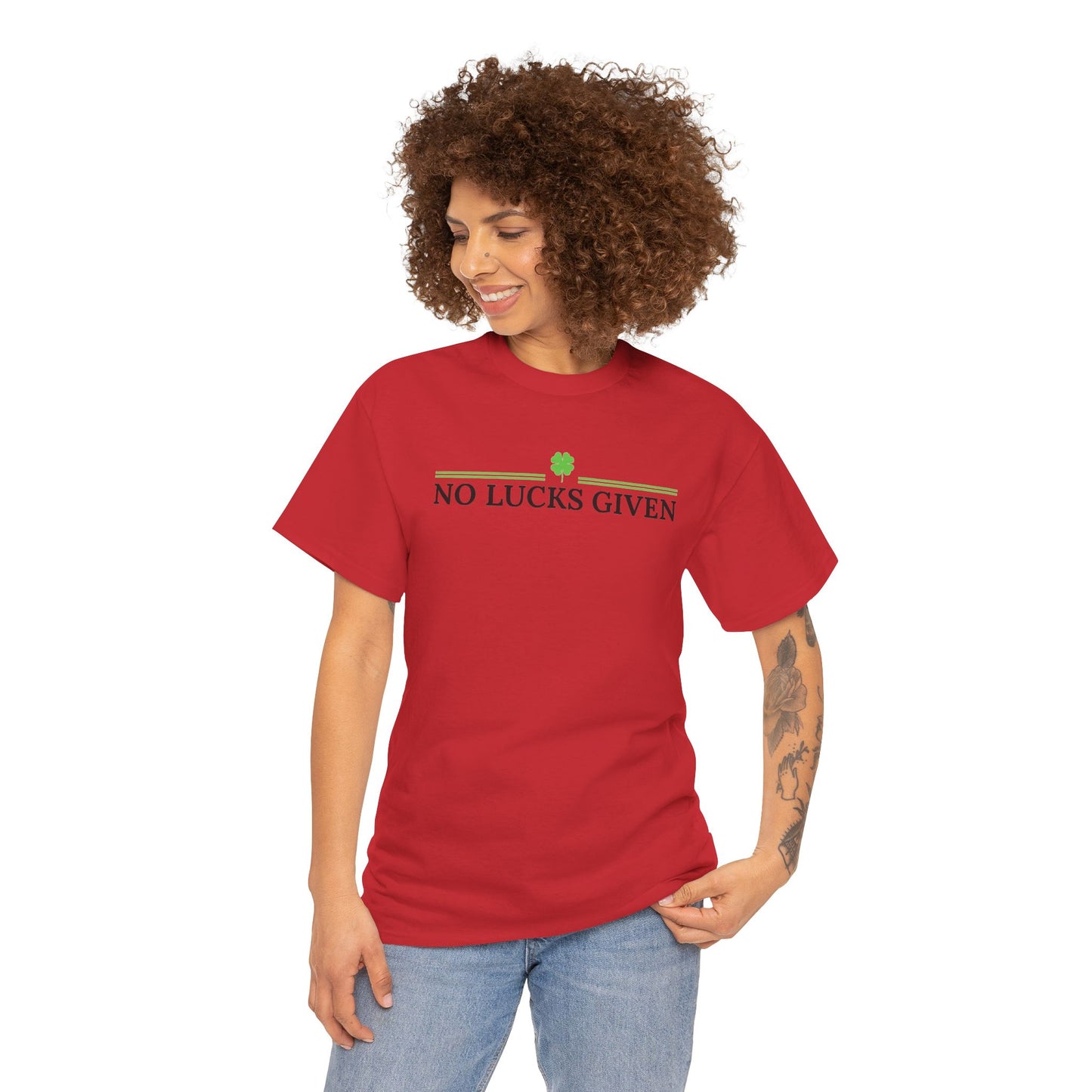 No Lucks Given – Classic Logo Poker Tee (Good Luck, All In)