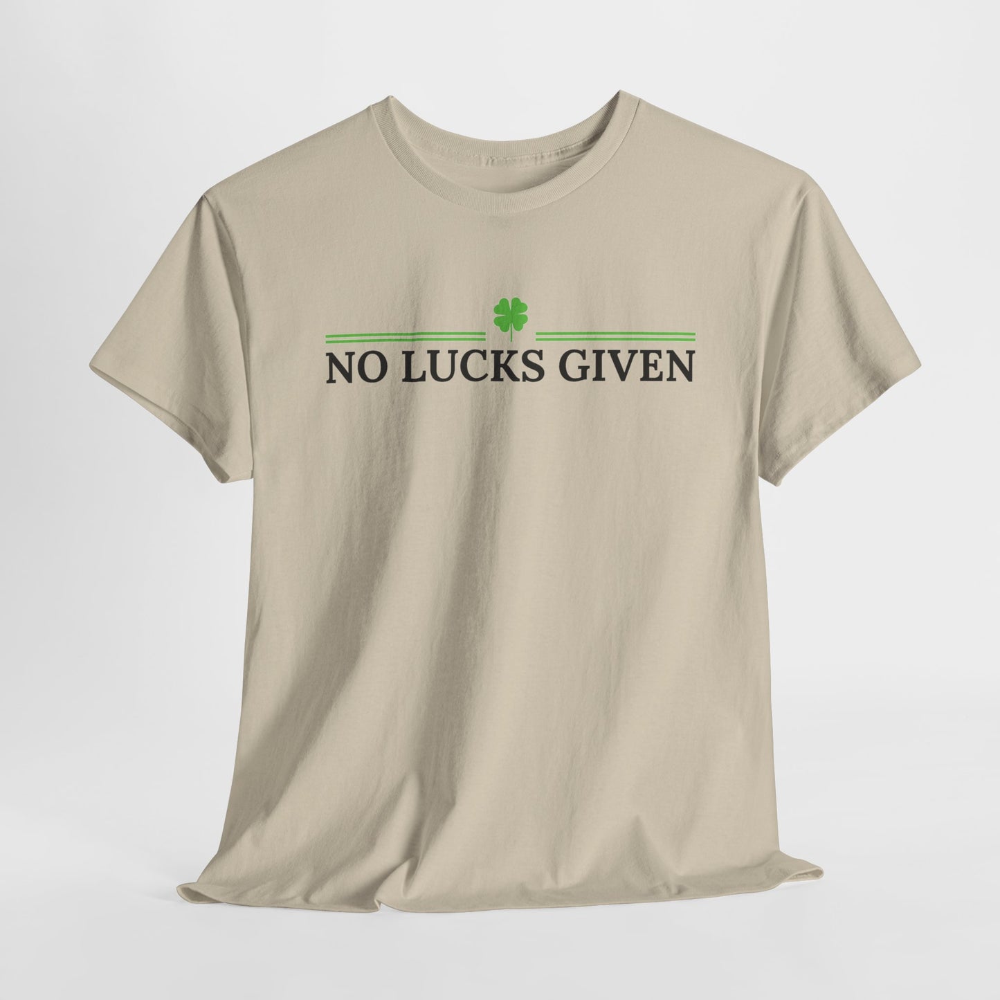 No Lucks Given – Classic Logo Poker Tee (Good Luck, All In)
