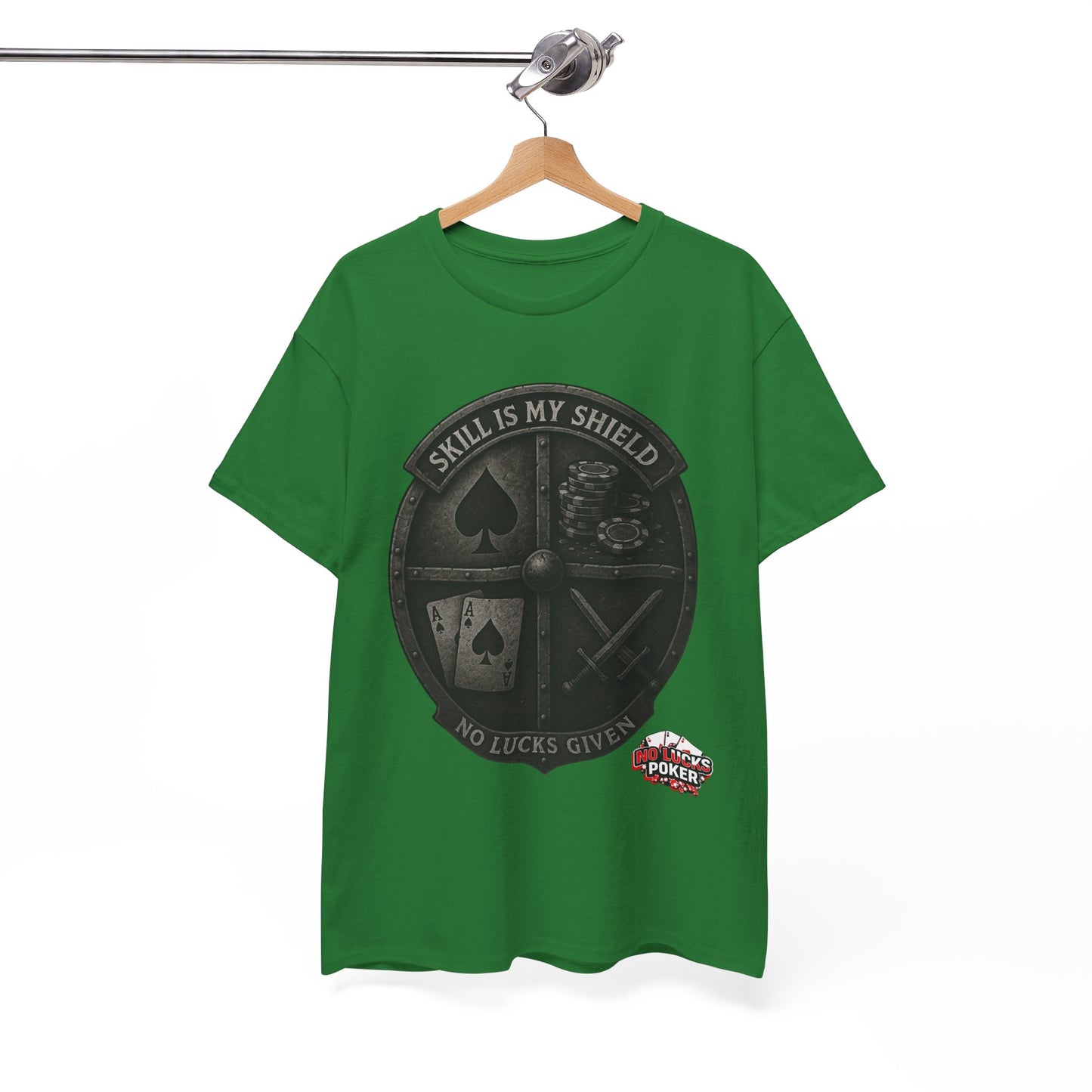 Stack or Shatter Poker T-Shirt | No Lucks Given – Skill Over Luck