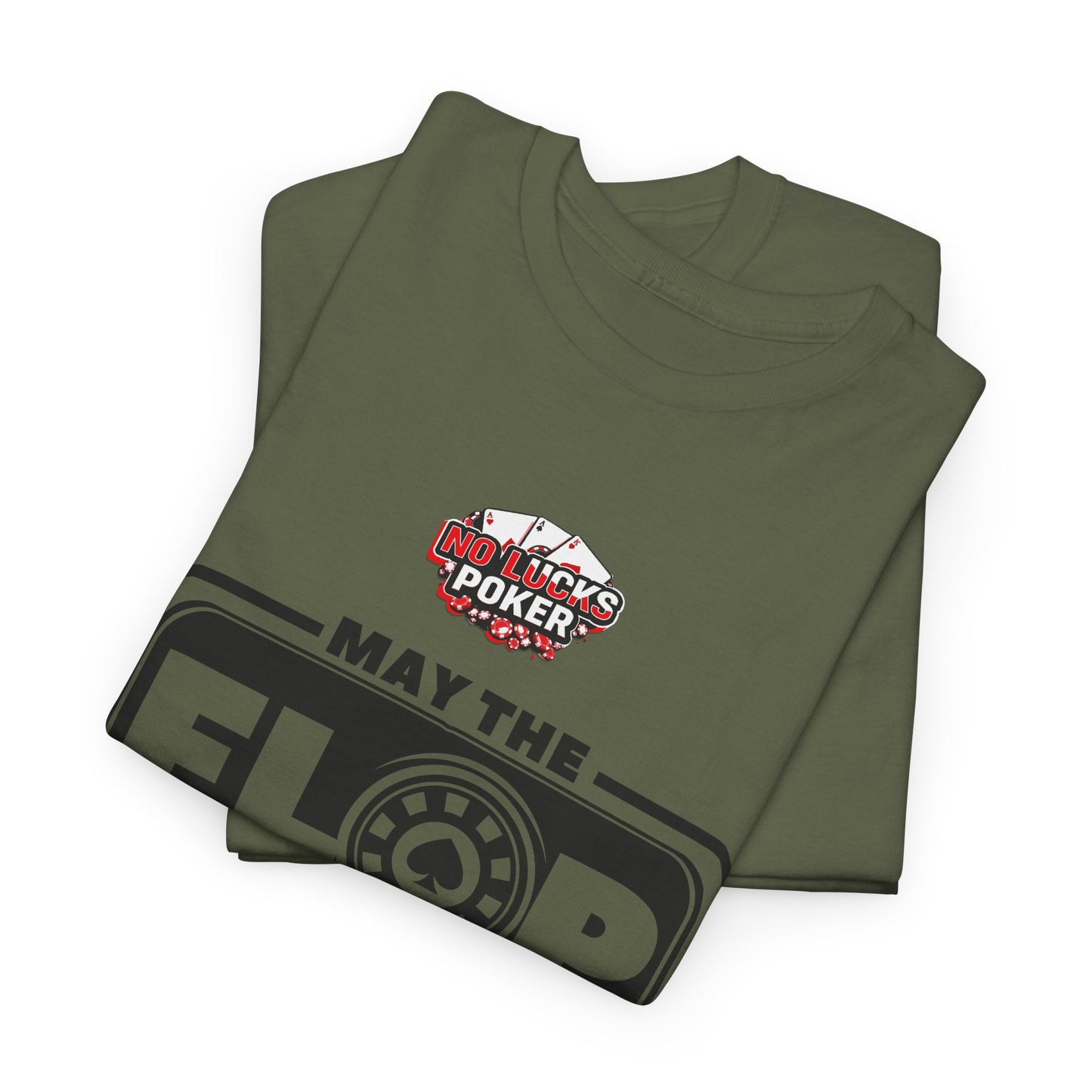 Zero Lucks – “May the Flop Be With You” Poker Logo Tee