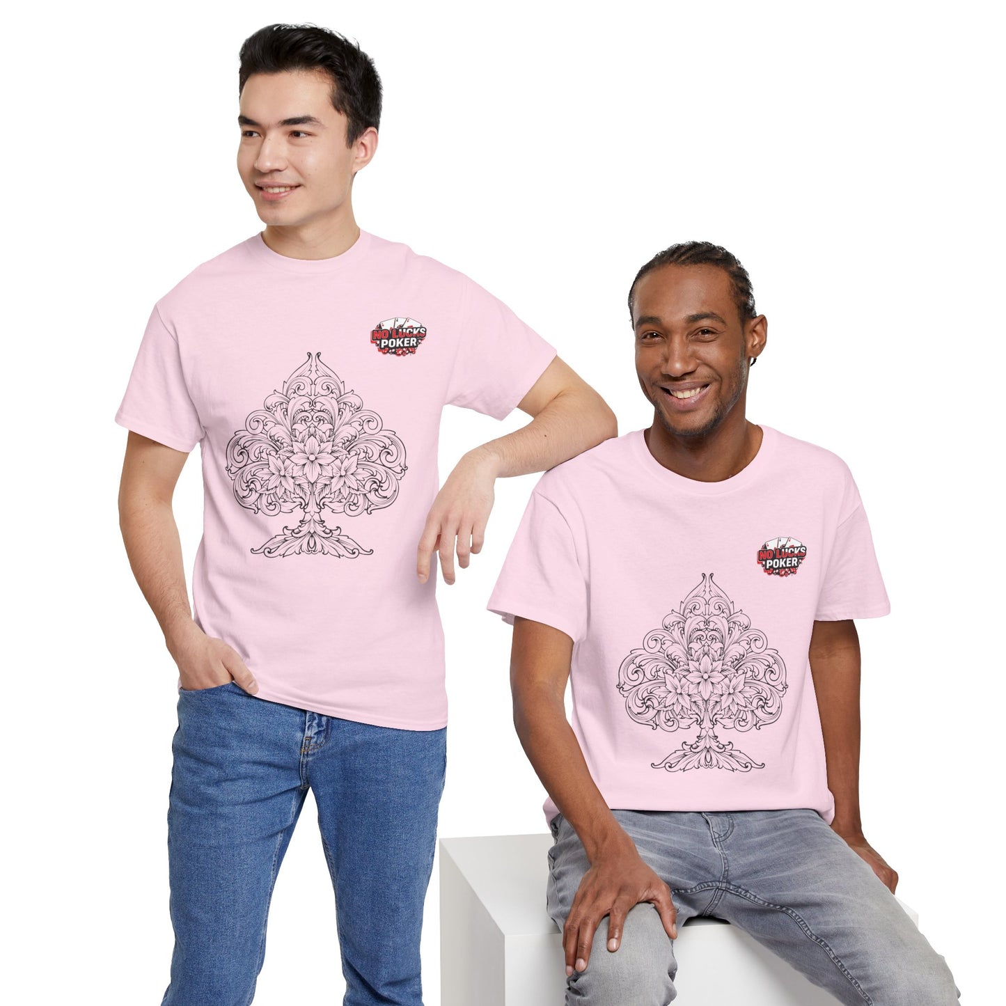 No Lucks Given – Spade Poker T-Shirt (Good Luck, All In)