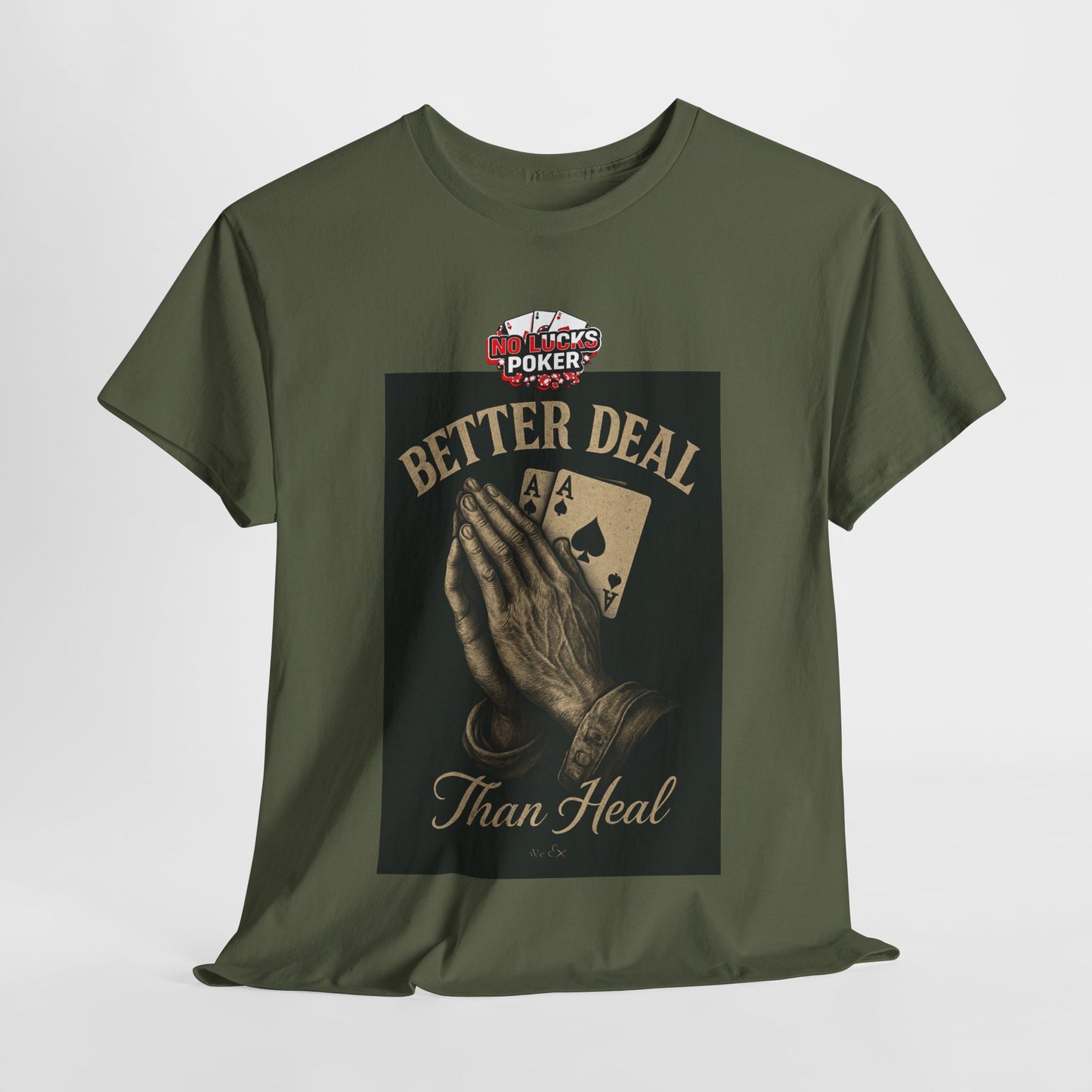 No Prayers Just Play Poker T-Shirt | Zero Lucks – Skill Over Superstition