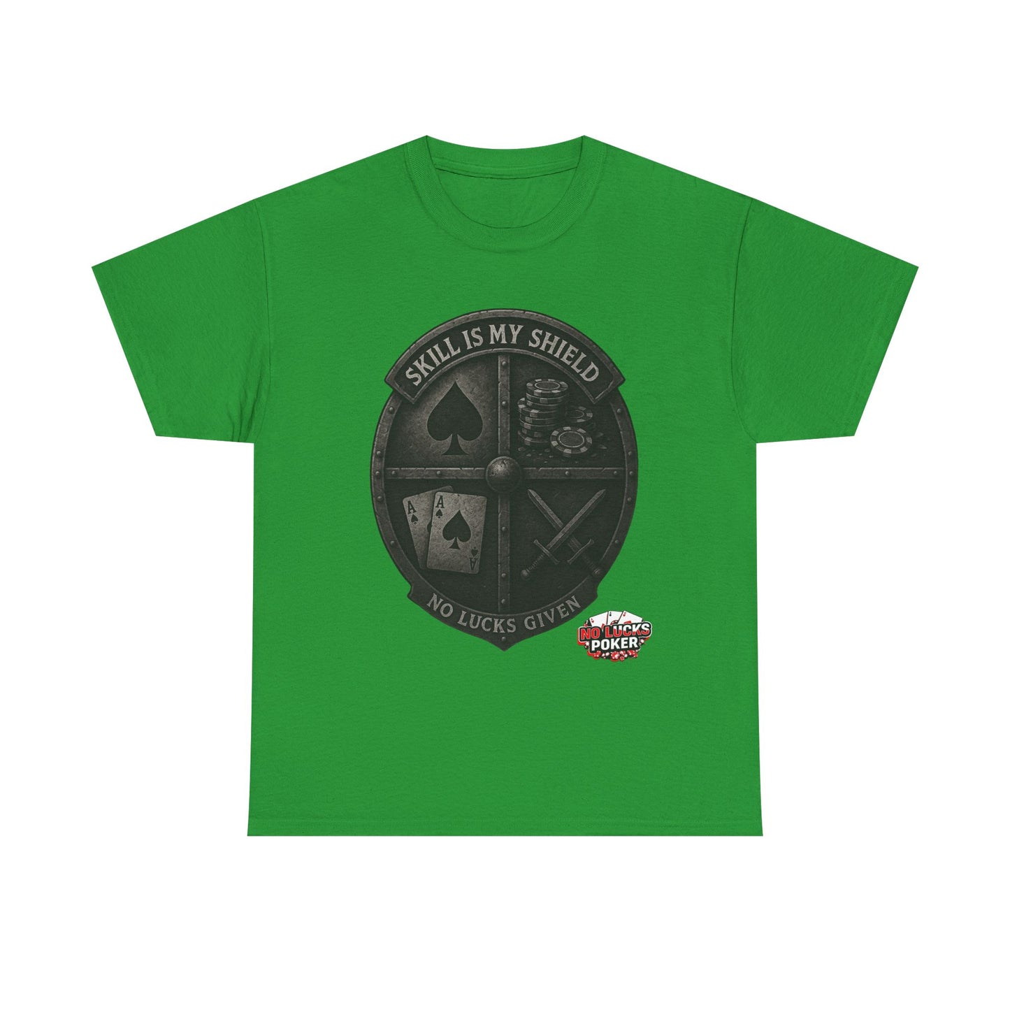 Stack or Shatter Poker T-Shirt | No Lucks Given – Skill Over Luck