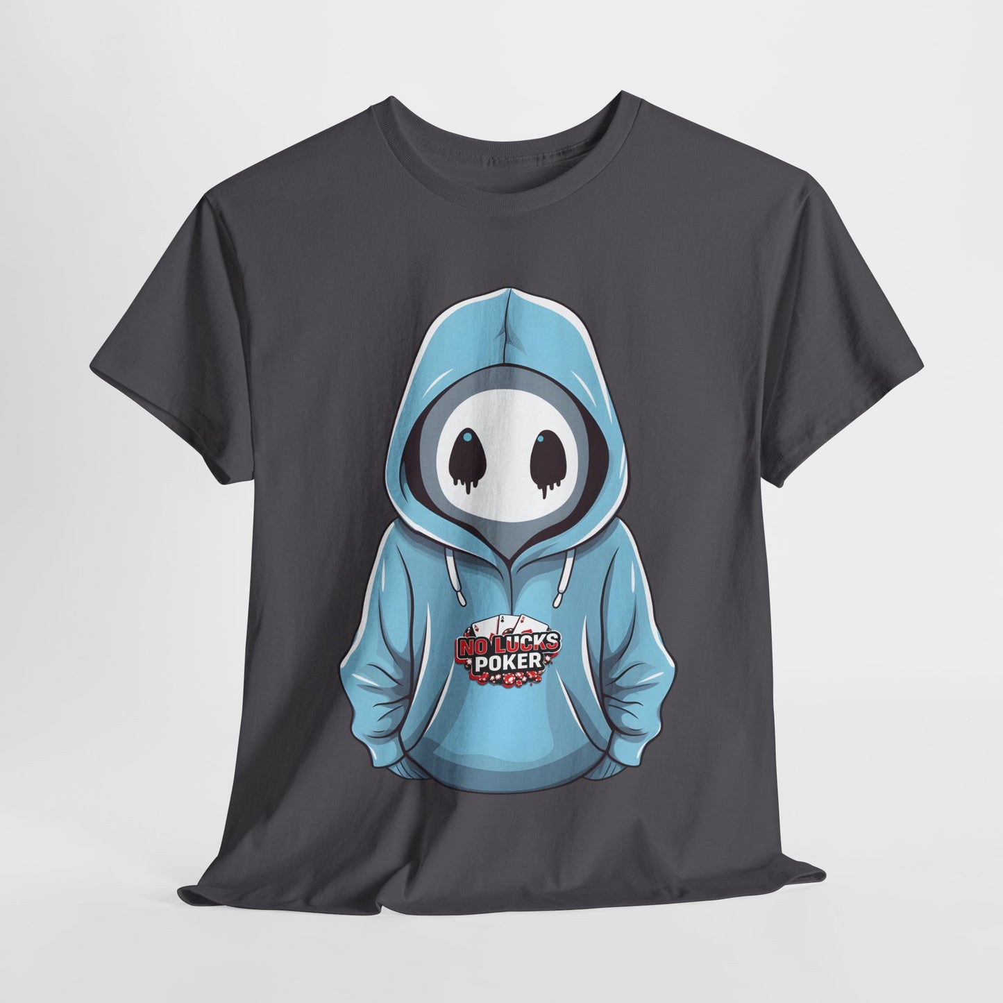 No Lucks Given – Mysterious Hoodie Player Poker Tee