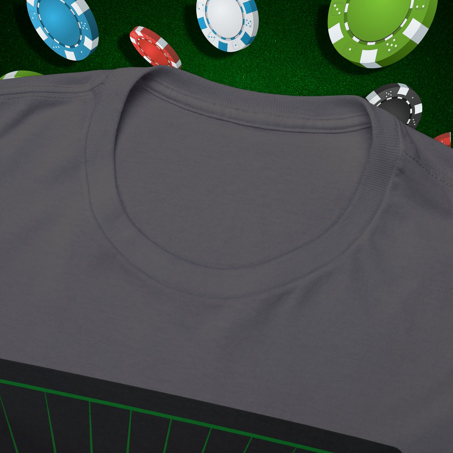 No Lucks Given Angry Jack of Hearts Green Red Poker T-Shirt Must have Good Luck All-in