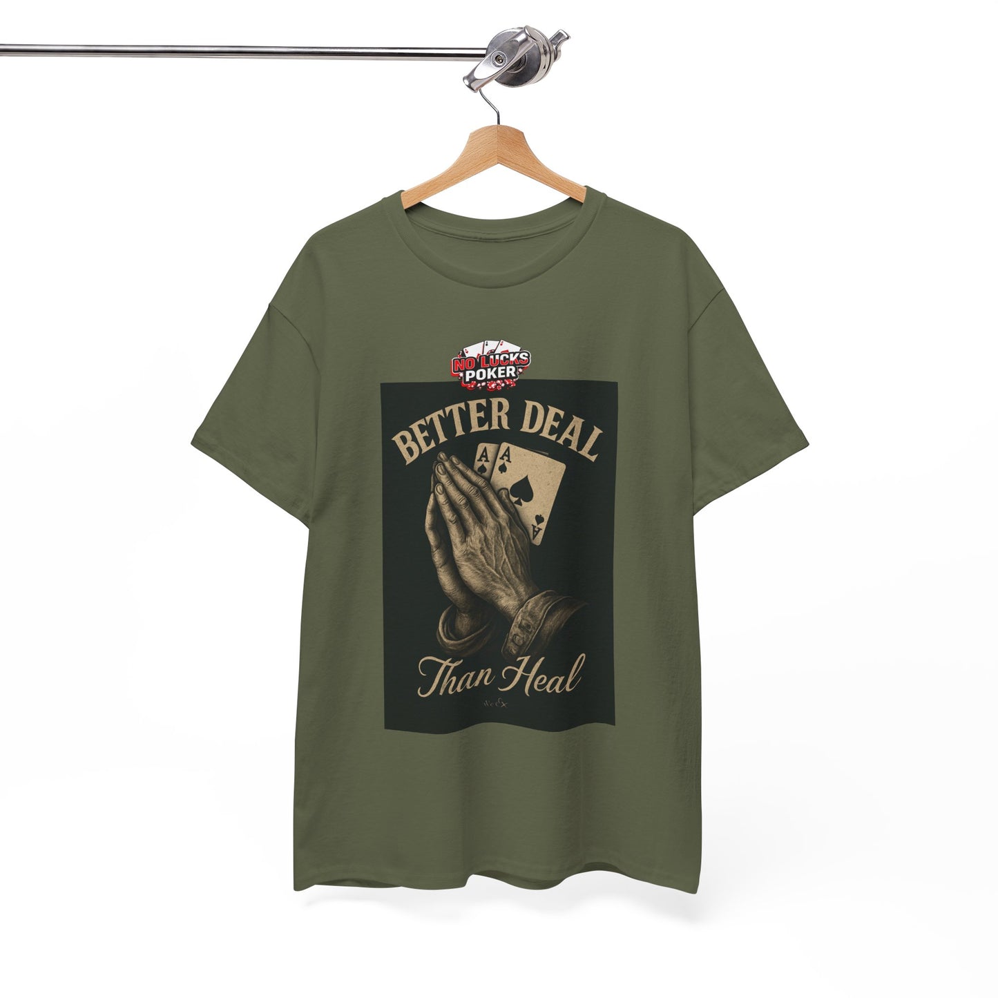 No Prayers Just Play Poker T-Shirt | Zero Lucks – Skill Over Superstition