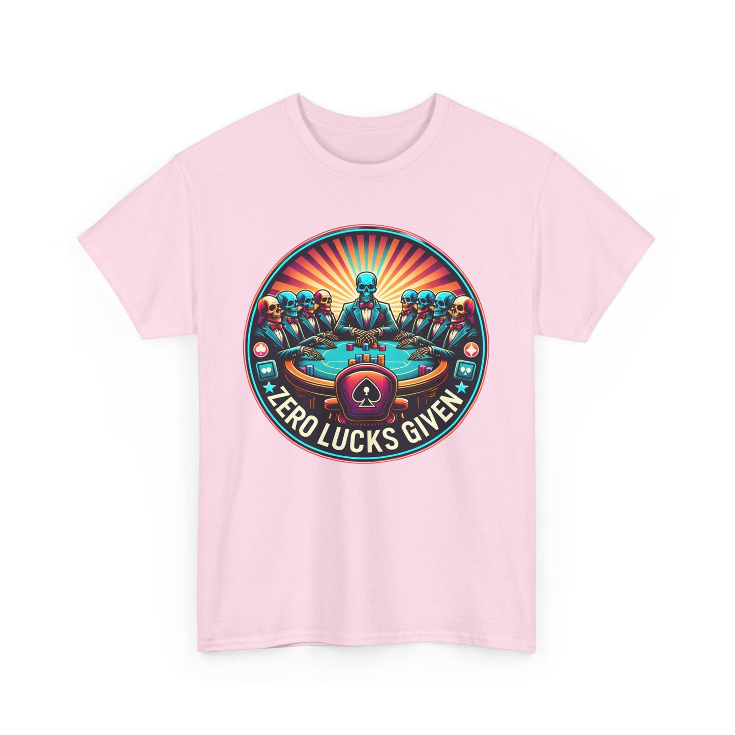 Zero Lucks Given unisex heavy cotton tee Poker Apparel