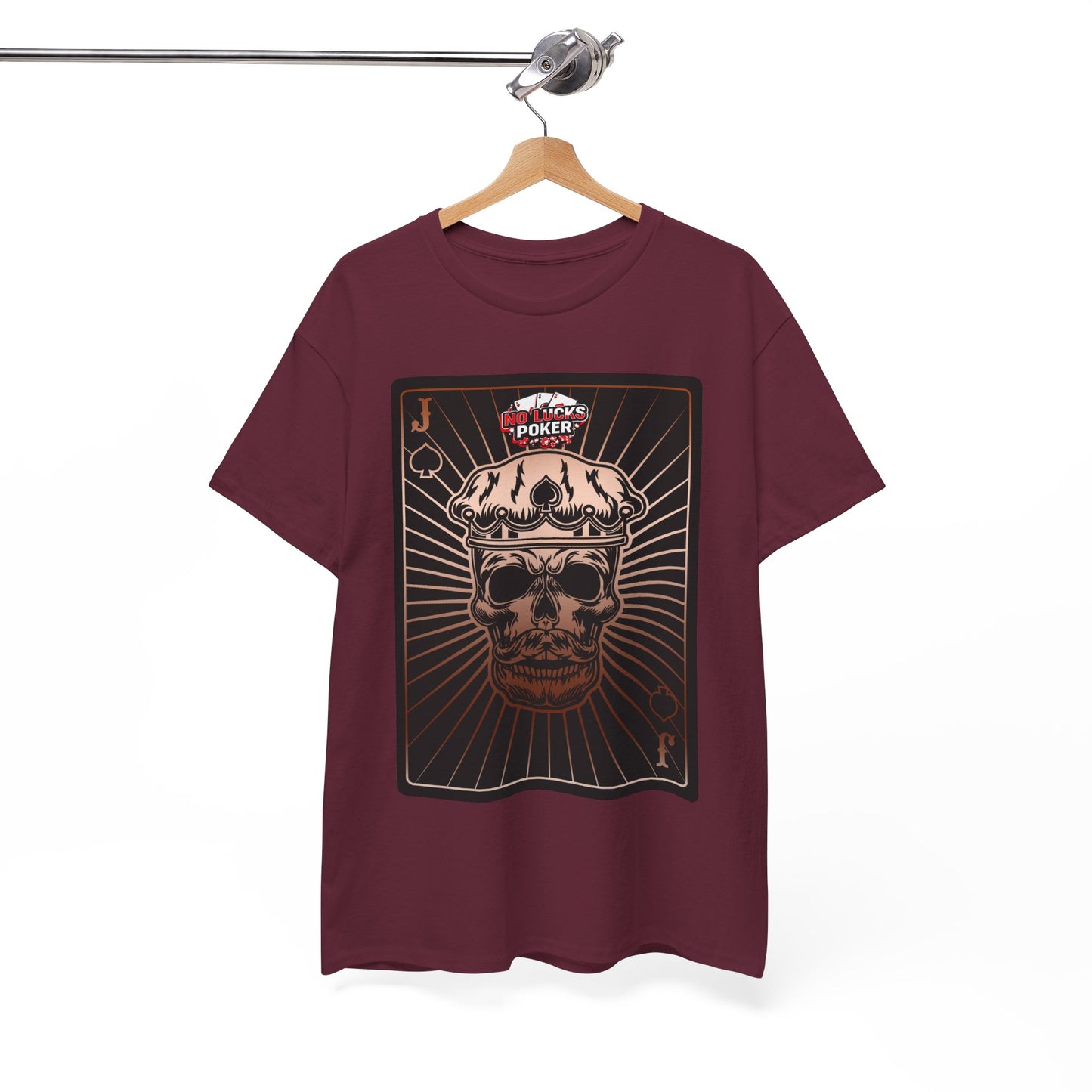 No Lucks Given – Jack Skull Crown of Spades Poker Tee (Copper Edition)