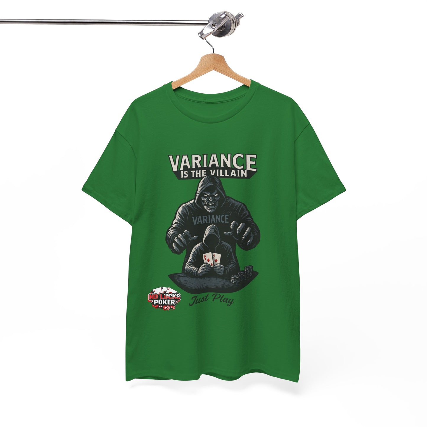Variance is the Villain Poker T-Shirt | Zero Lucks – Fight the Swings