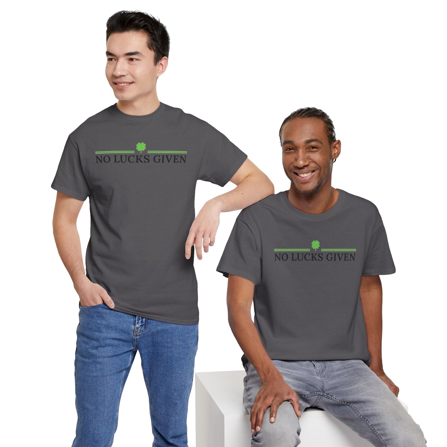 No Lucks Given – Classic Logo Poker Tee (Good Luck, All In)