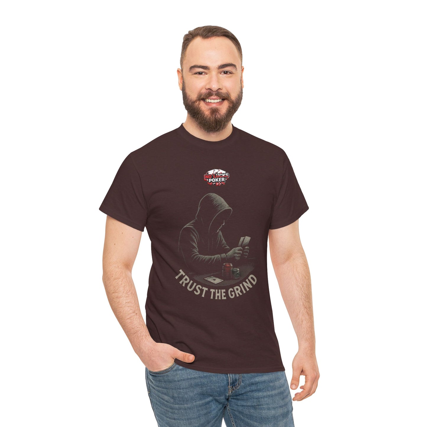 Trust the Grind Poker T-Shirt | Zero Lucks – Play Sharp