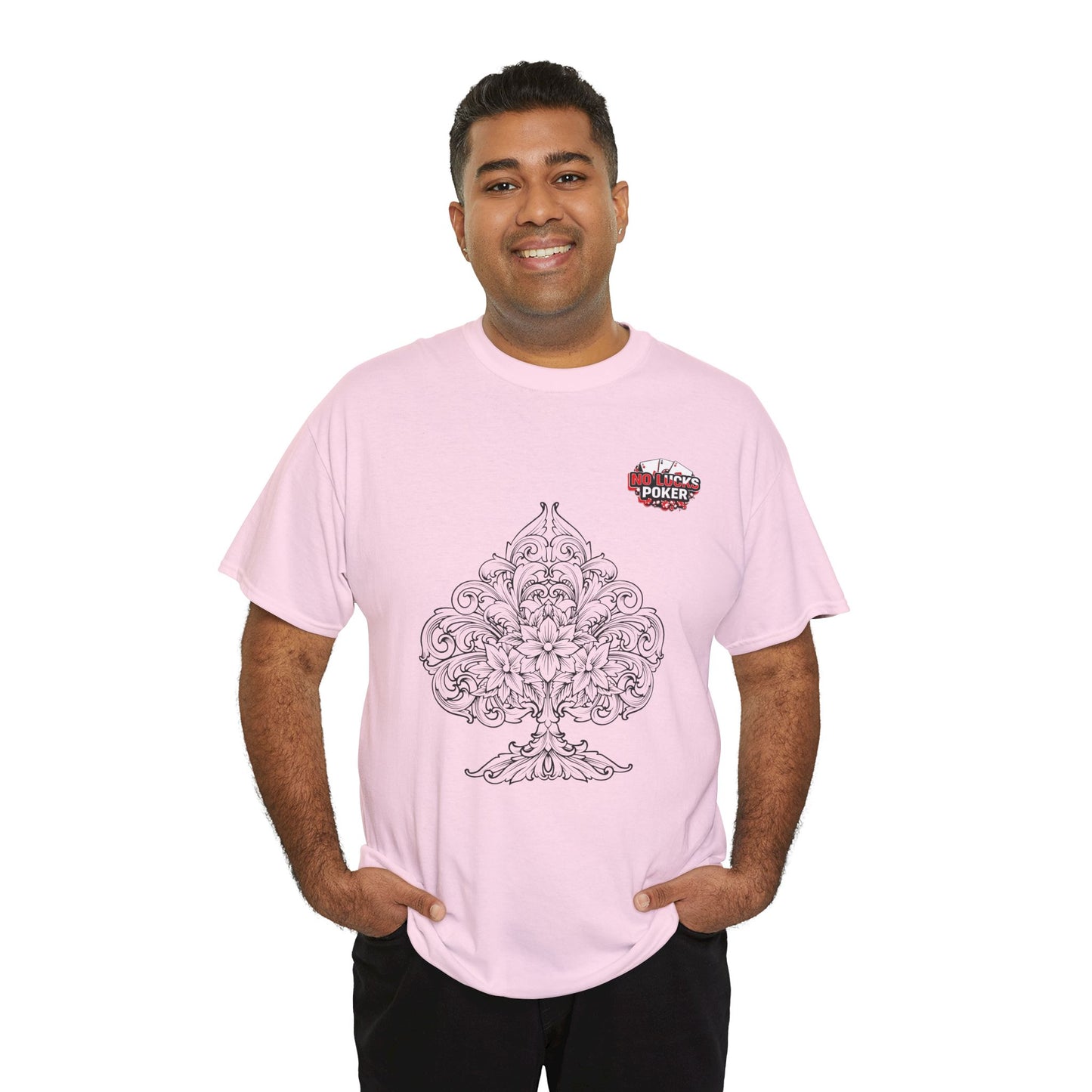 No Lucks Given – Spade Poker T-Shirt (Good Luck, All In)