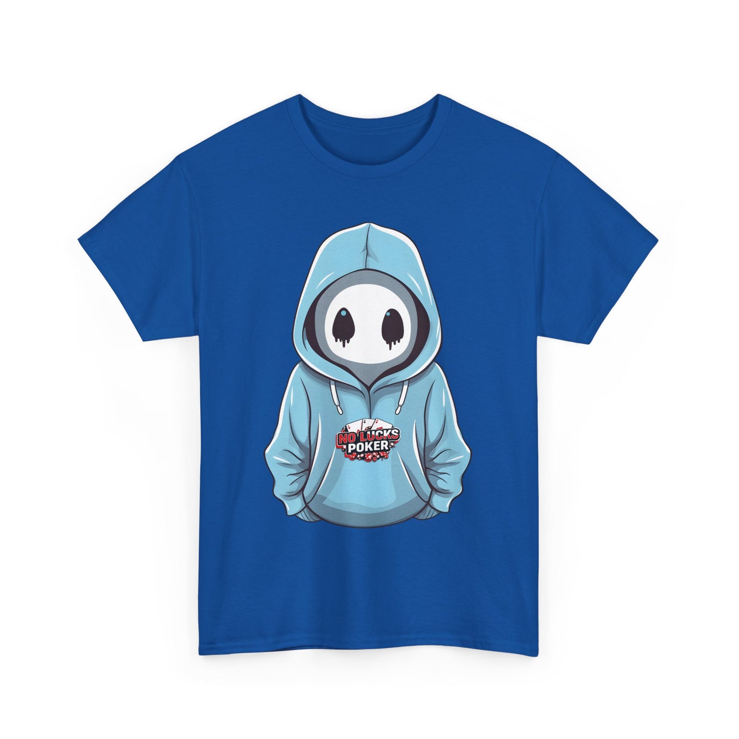 No Lucks Given – Mysterious Hoodie Player Poker Tee