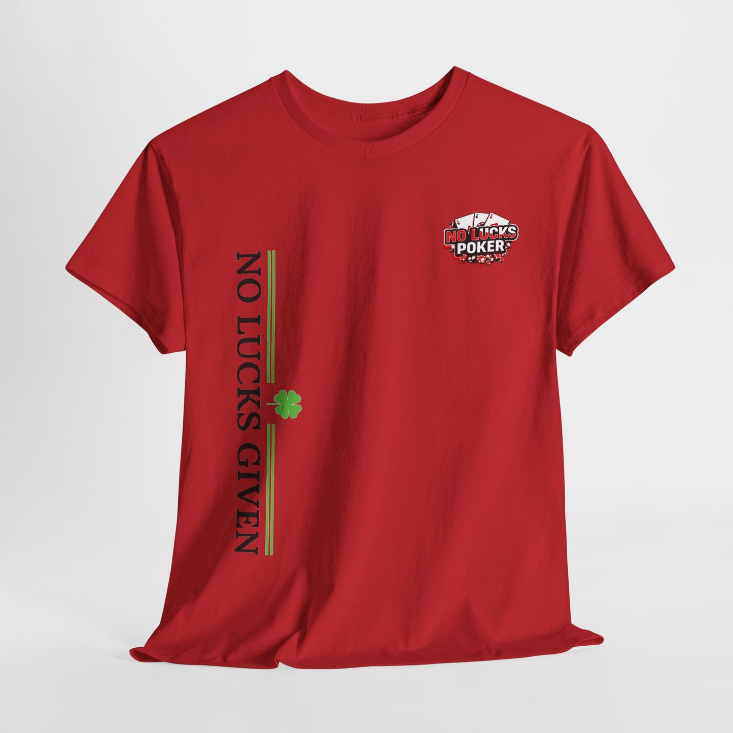 No Lucks Given – Signature Logo Poker Tee (All In Edition)