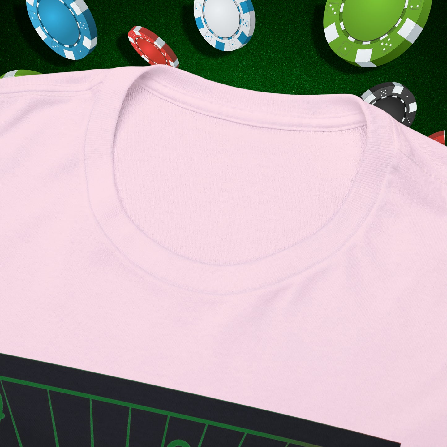 No Lucks Given Angry Queen of Clubs Green Red Poker T-Shirt Must have Good Luck All-in