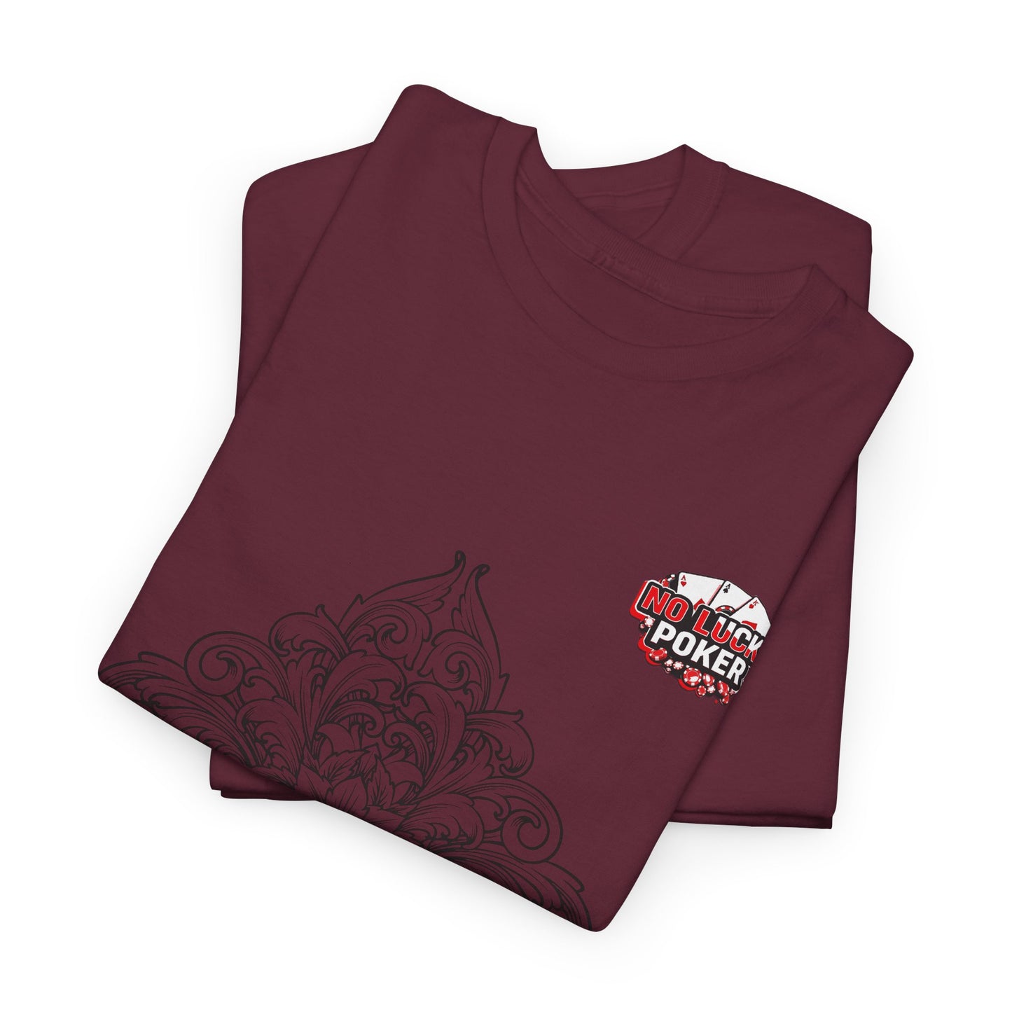 No Lucks Given – Spade Poker T-Shirt (Good Luck, All In)