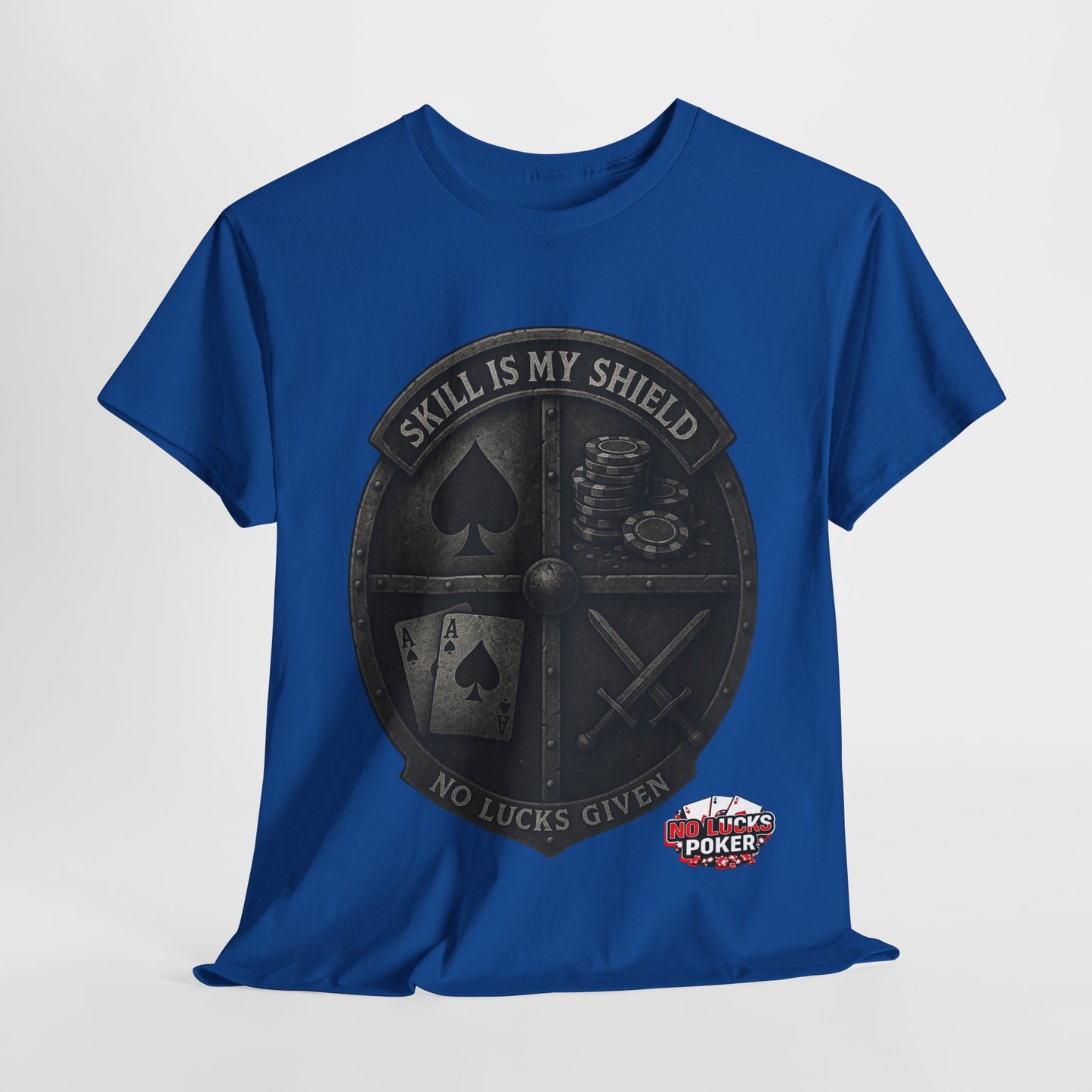Stack or Shatter Poker T-Shirt | No Lucks Given – Skill Over Luck