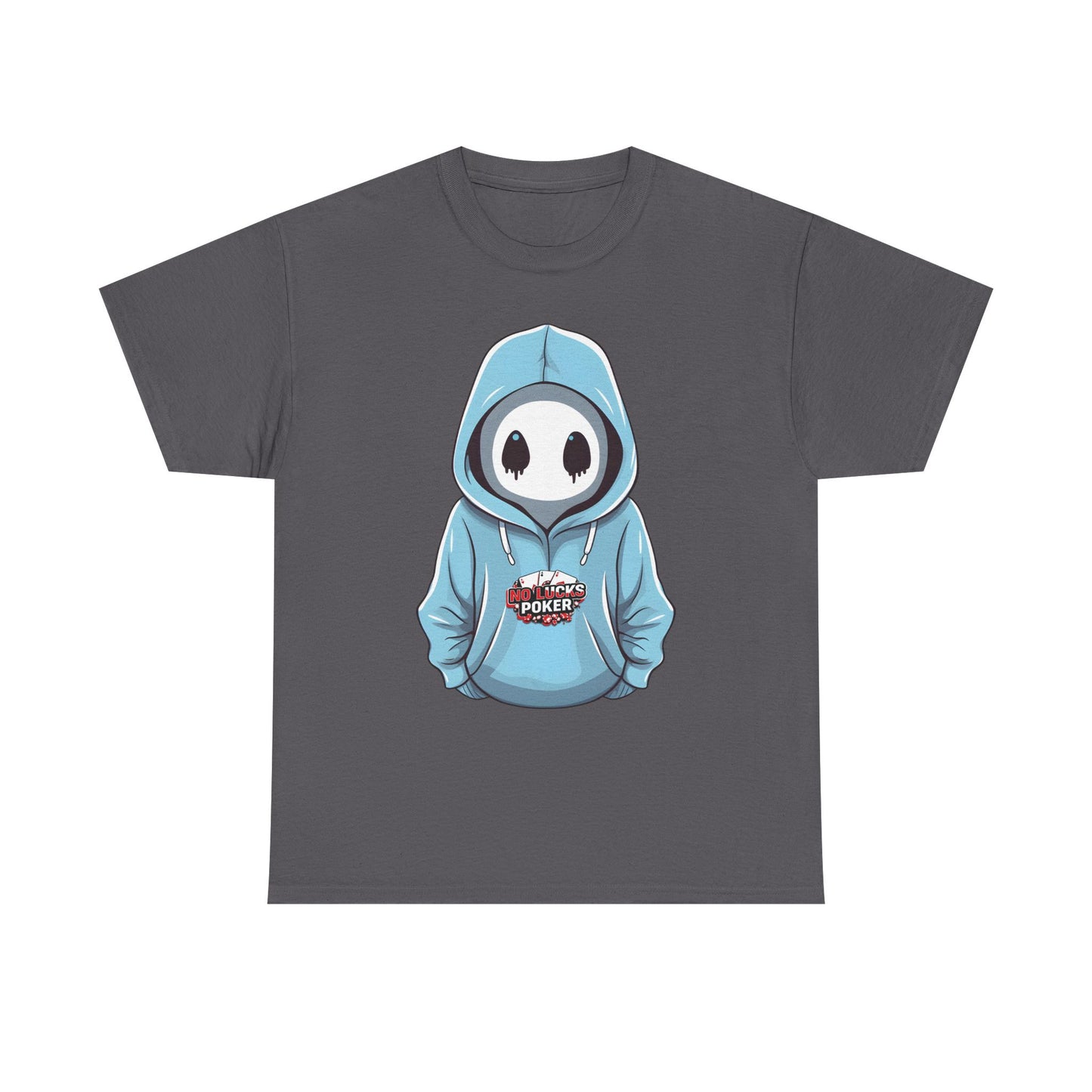 No Lucks Given – Mysterious Hoodie Player Poker Tee
