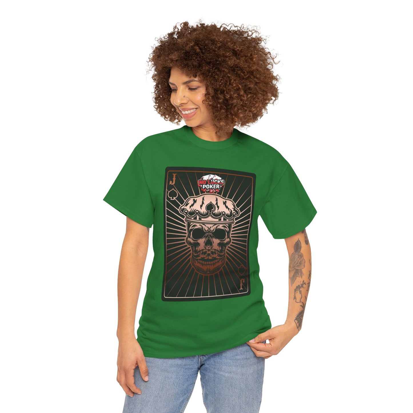 No Lucks Given – Jack Skull Crown of Spades Poker Tee (Copper Edition)