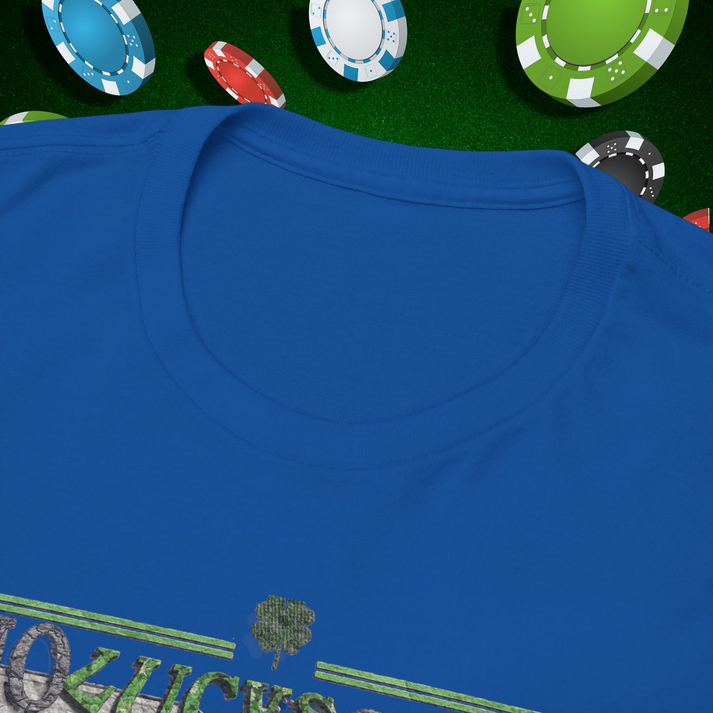 No Lucks Given Skull Breaking thru Ace of Spades T-Shirt Must have Good Luck All-in