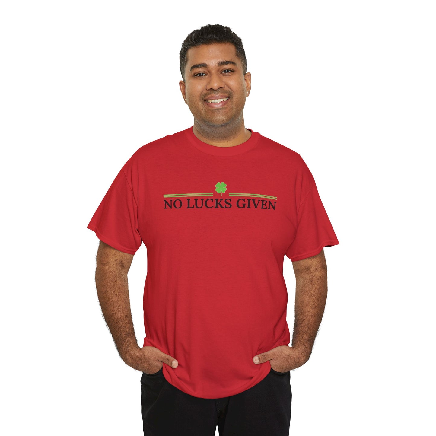 No Lucks Given – Classic Logo Poker Tee (Good Luck, All In)