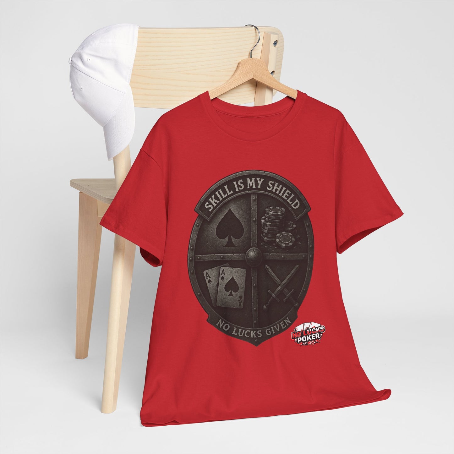 Stack or Shatter Poker T-Shirt | No Lucks Given – Skill Over Luck