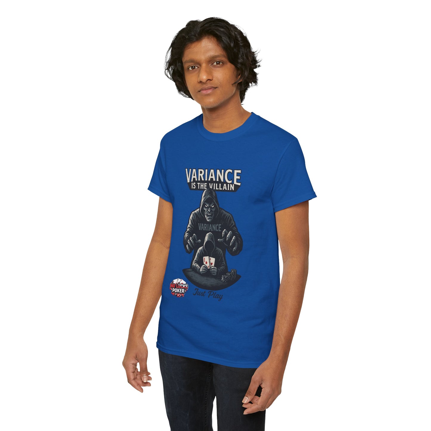 Variance is the Villain Poker T-Shirt | Zero Lucks – Fight the Swings