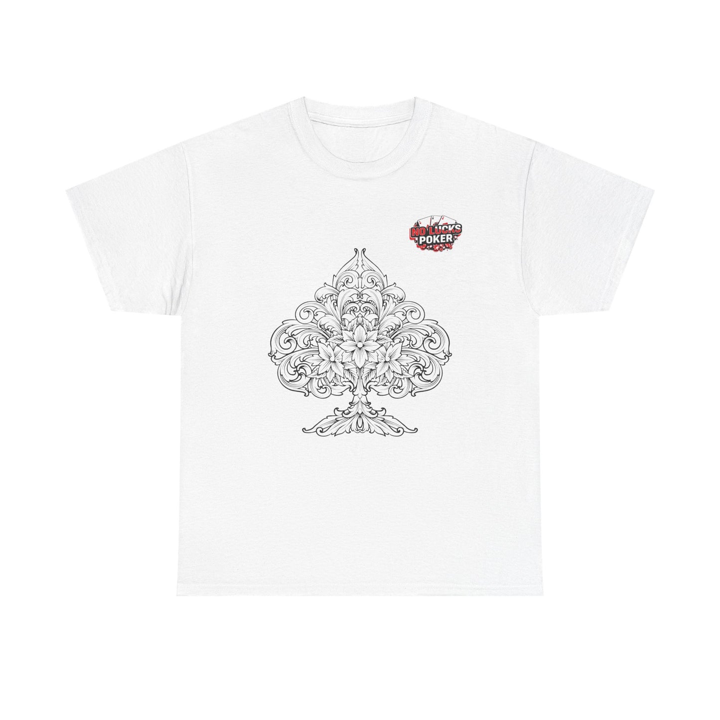 No Lucks Given – Spade Poker T-Shirt (Good Luck, All In)