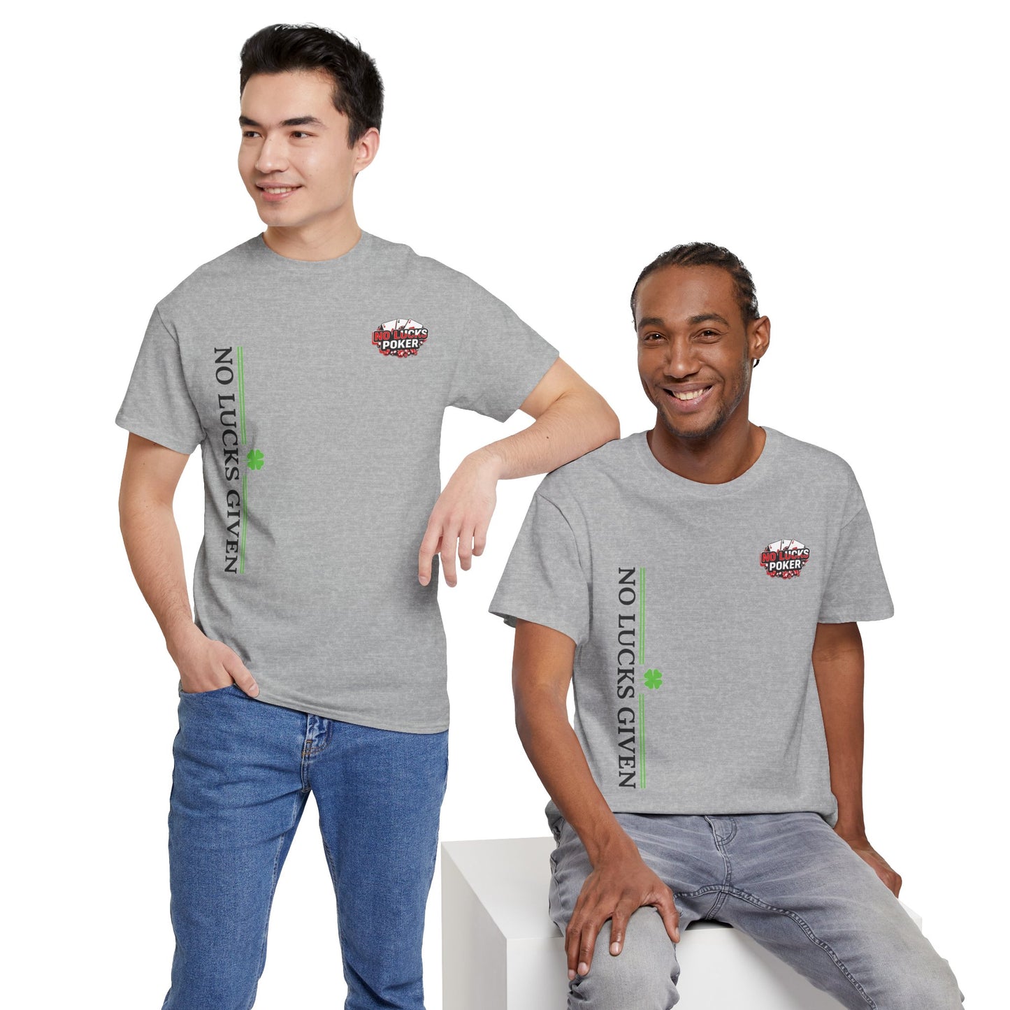 No Lucks Given – Signature Logo Poker Tee (All In Edition)