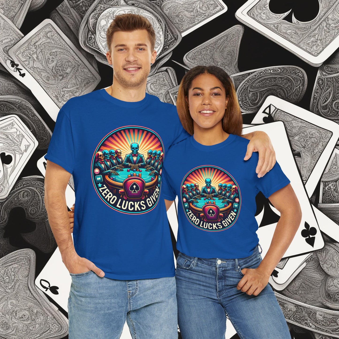 Zero Lucks Given unisex heavy cotton tee Poker Apparel
