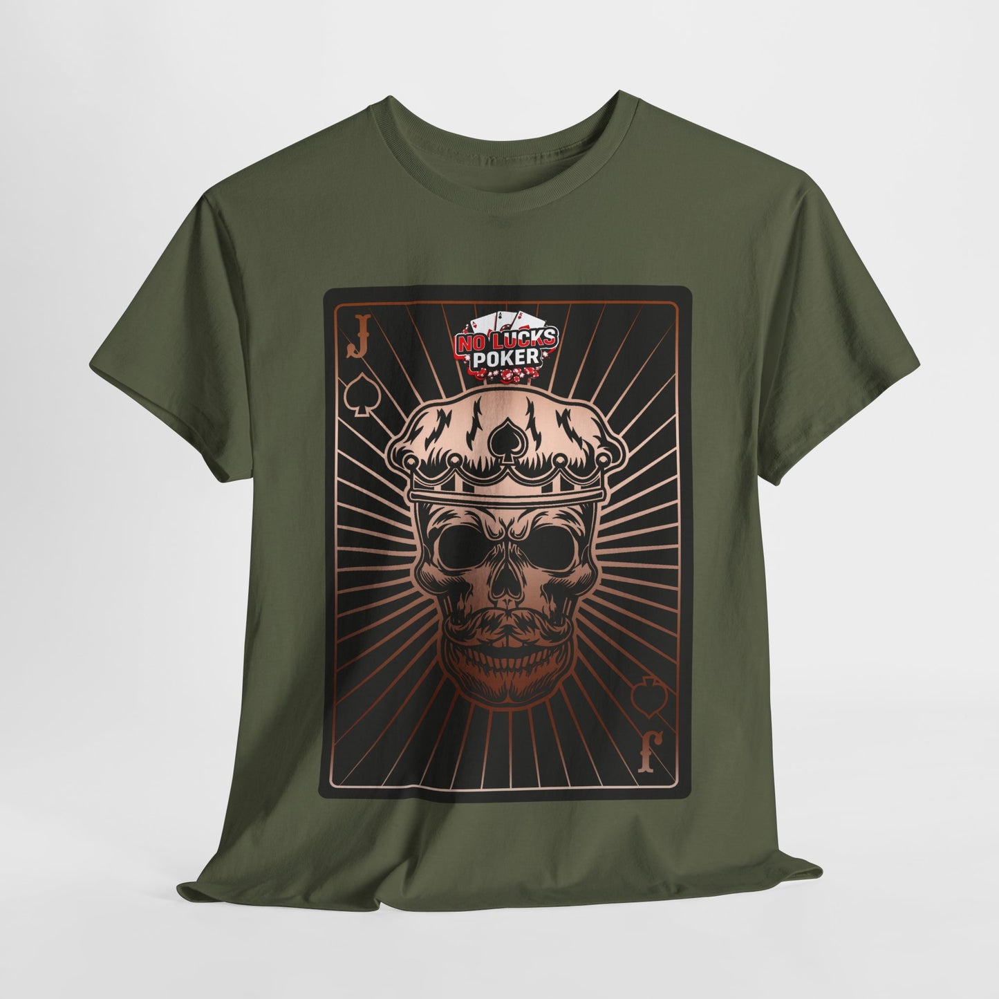 No Lucks Given – Jack Skull Crown of Spades Poker Tee (Copper Edition)