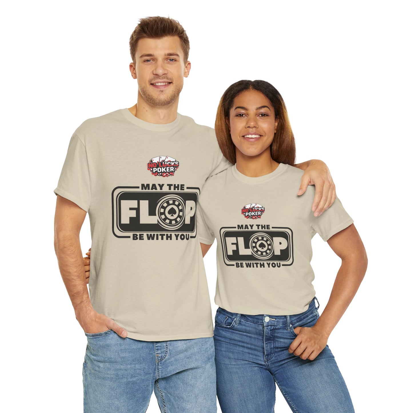 Zero Lucks – “May the Flop Be With You” Poker Logo Tee