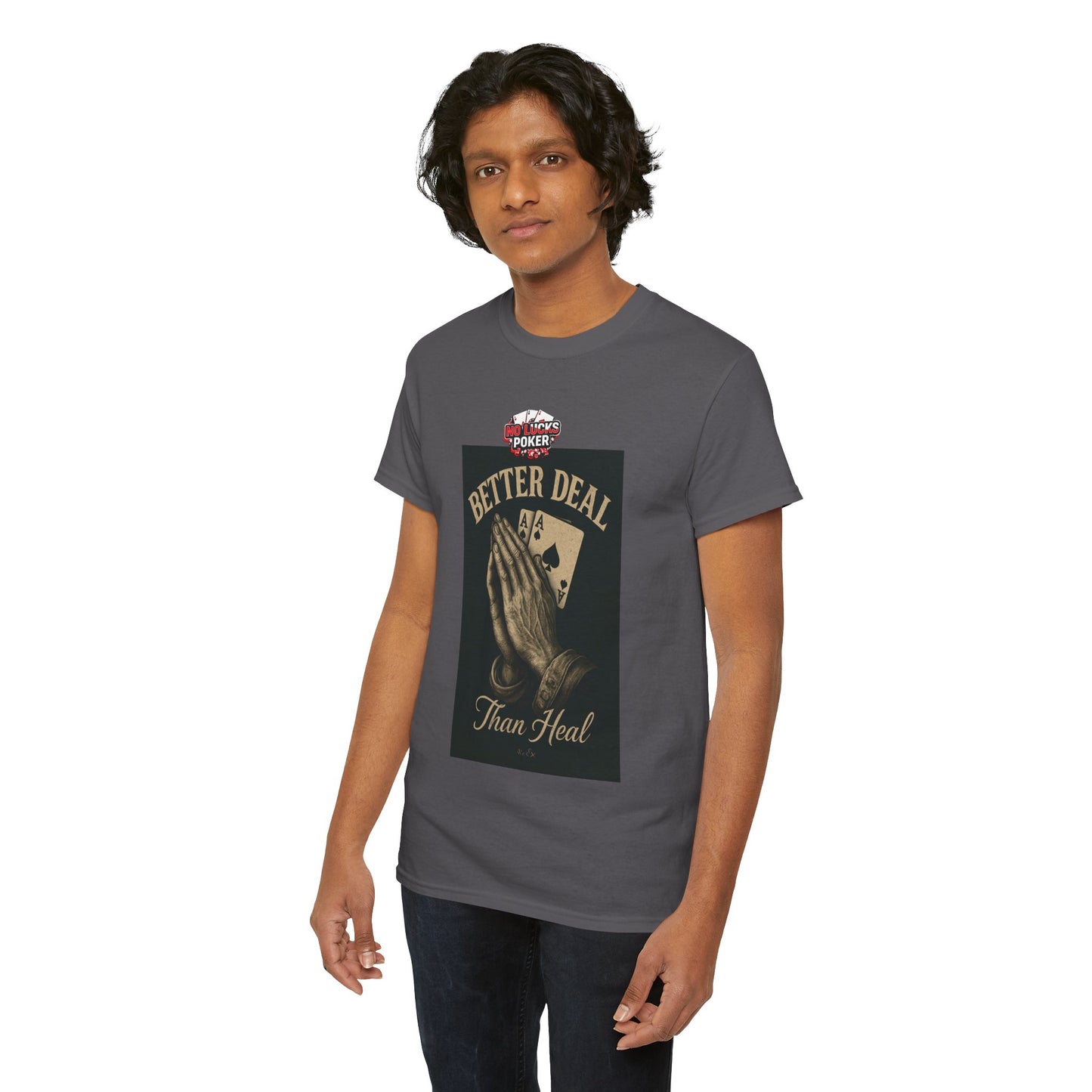 No Prayers Just Play Poker T-Shirt | Zero Lucks – Skill Over Superstition