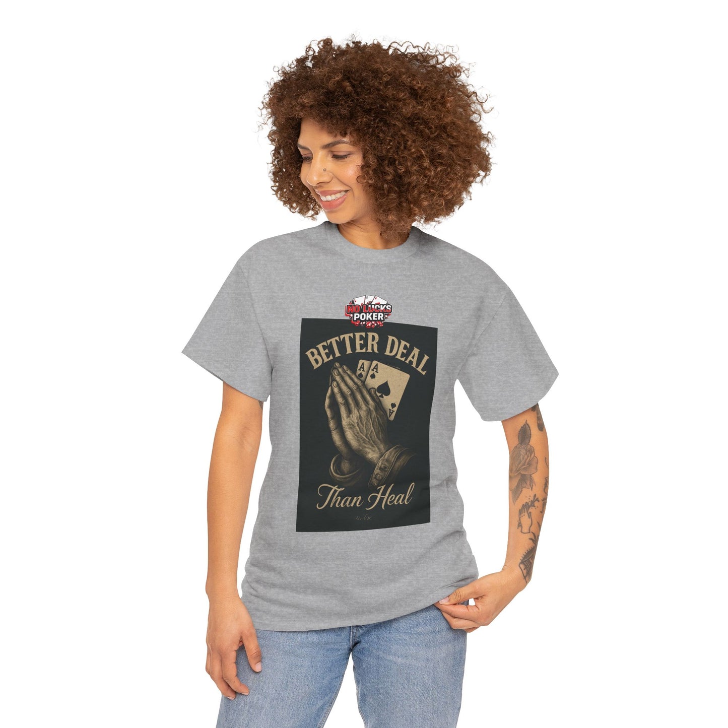 No Prayers Just Play Poker T-Shirt | Zero Lucks – Skill Over Superstition