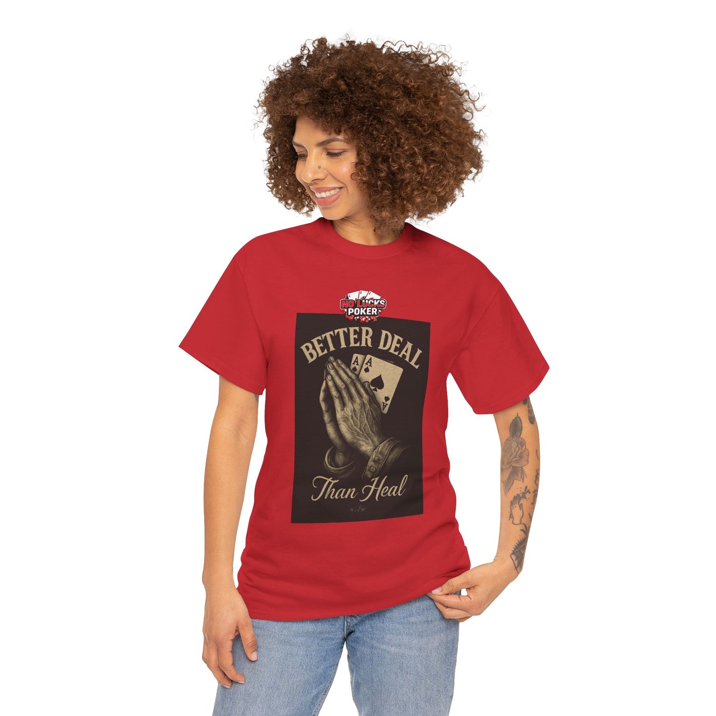 No Prayers Just Play Poker T-Shirt | Zero Lucks – Skill Over Superstition