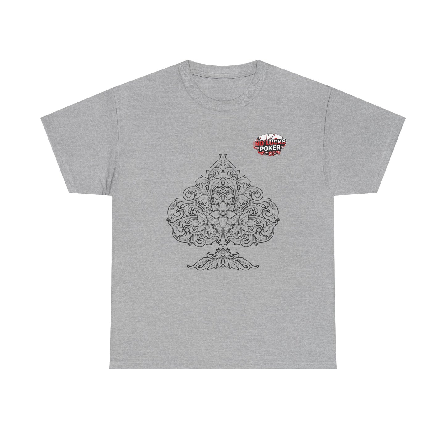 No Lucks Given – Spade Poker T-Shirt (Good Luck, All In)