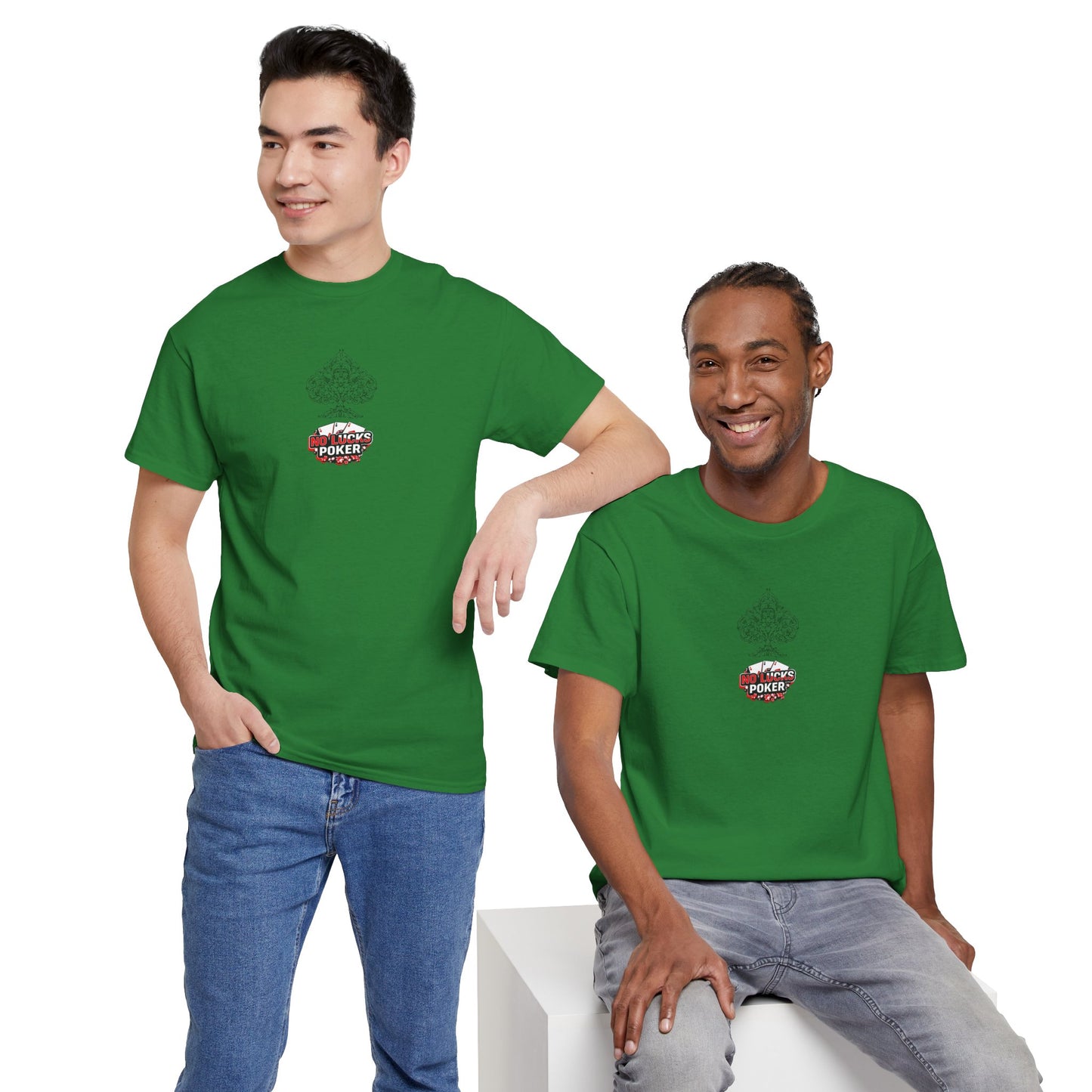 No Lucks Given Logo Poker T-Shirt | Built for Players, Not Luck